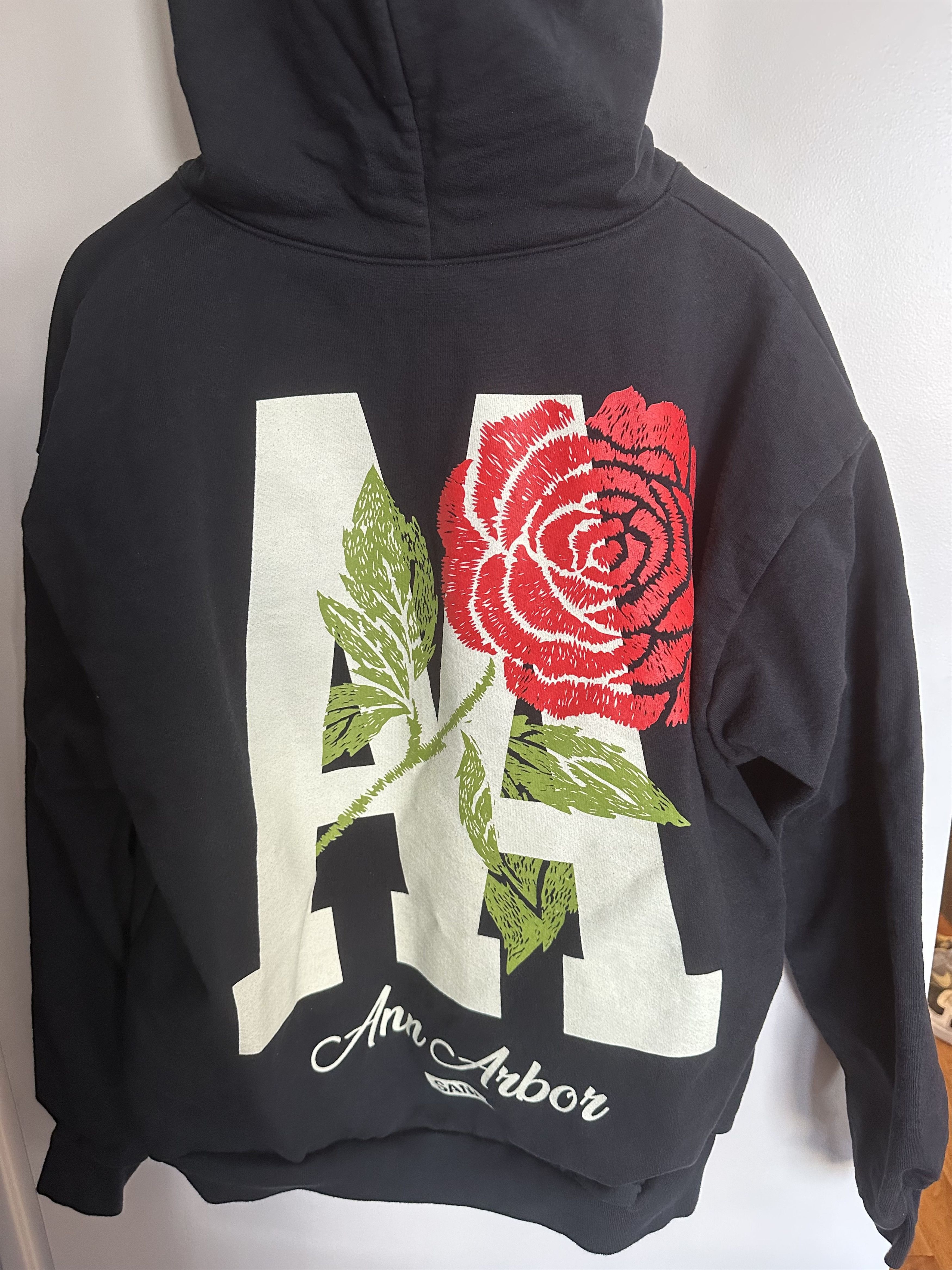 SANA Sana Detroit Michigan Rose Bowl Hoodie Sweatshirt Navy Blue Size US XL / EU 56 / 4 - 2 Thumbnail