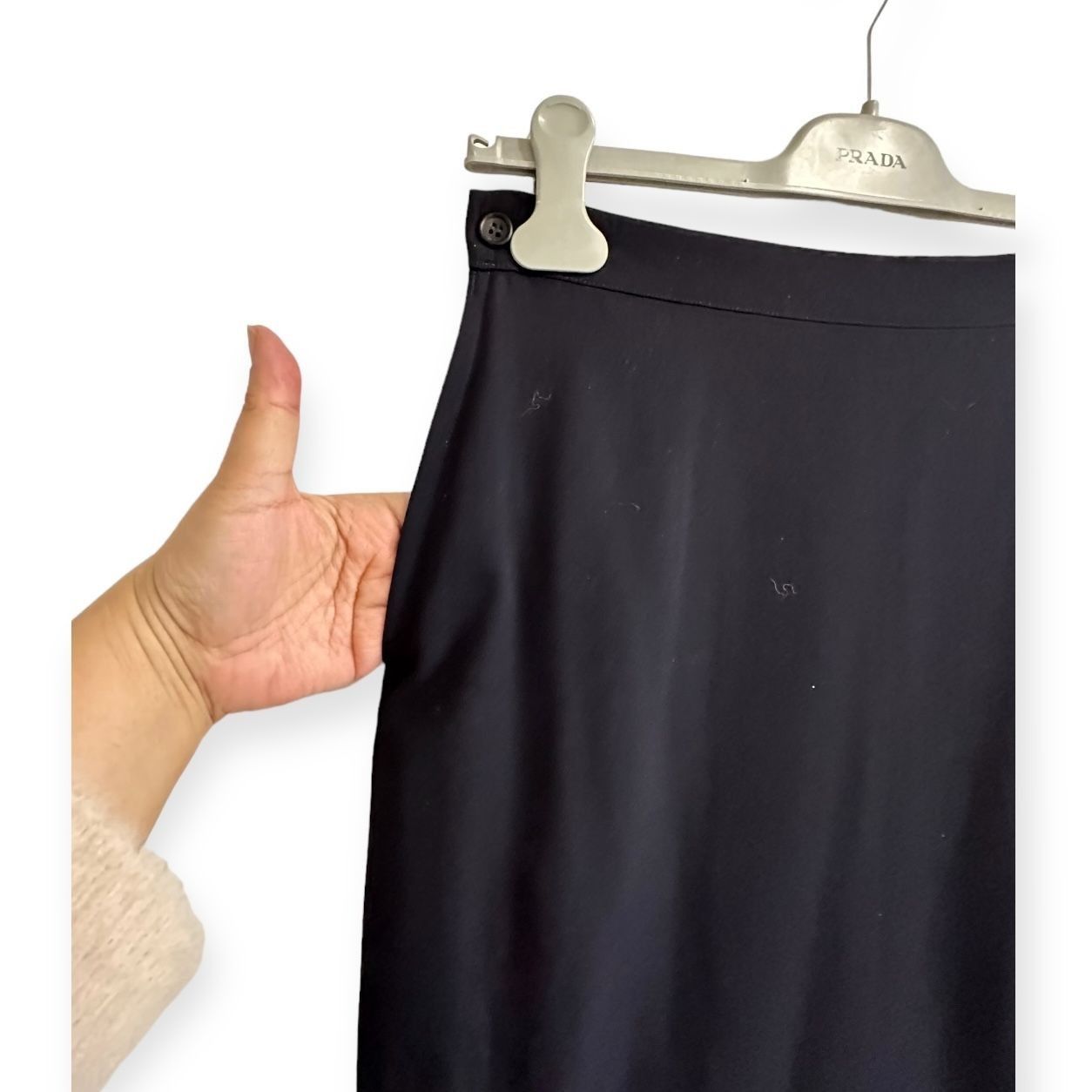 Y's Vintage 90s, Y’s Yohji Yamamoto Dark Navy wool midi skirt, S Size 28" / US 6 / IT 42 - 11 Thumbnail