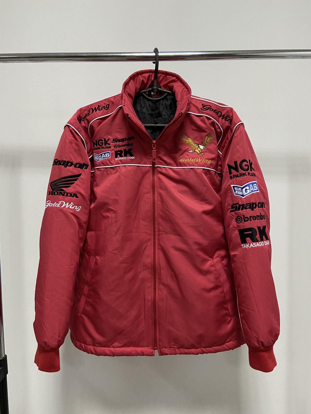 Honda × Vintage Honda Racing Jacket Vintage Big Logo Nylon GoldWing Eagle Size US M / EU 48-50 / 2 - 2 Thumbnail