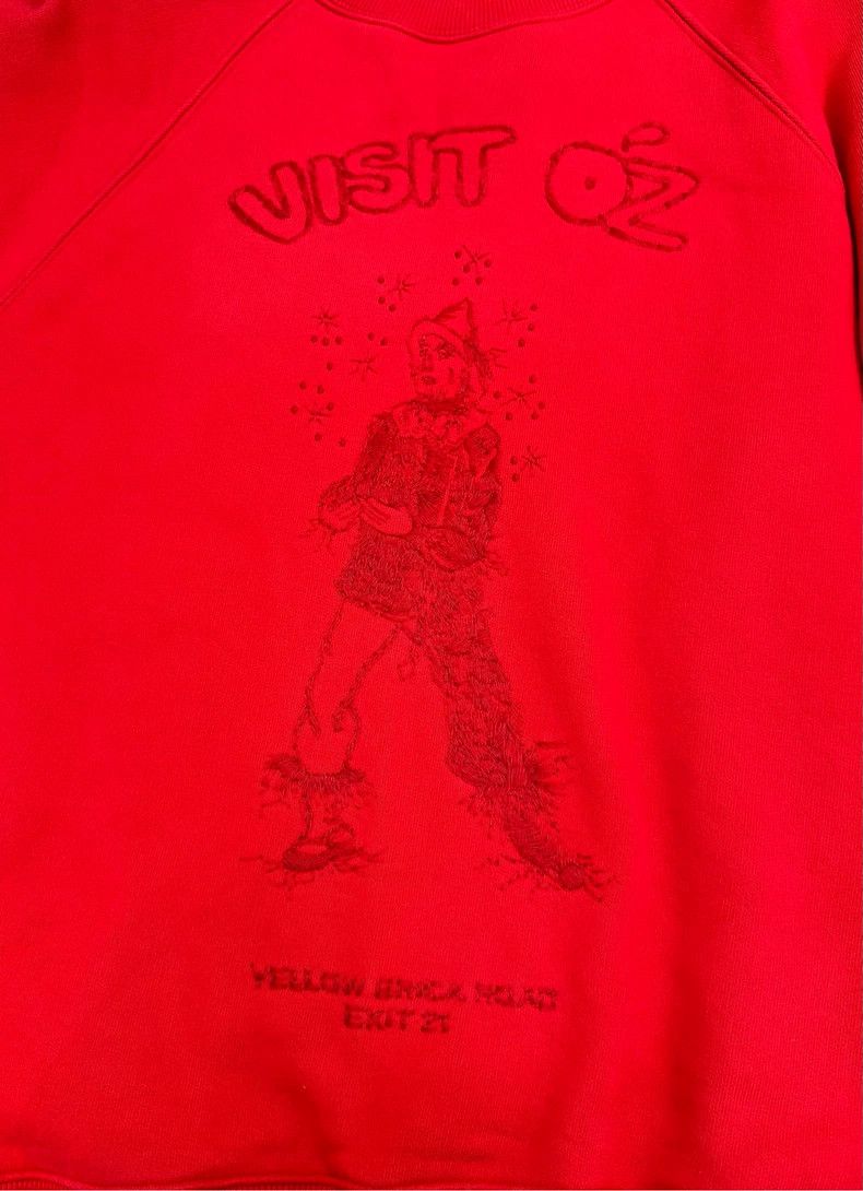 Louis Vuitton Louis Vuitton Red embroidered Wizard of Oz sweatshirt 2501- Size US M / EU 48-50 / 2 - 6 Thumbnail