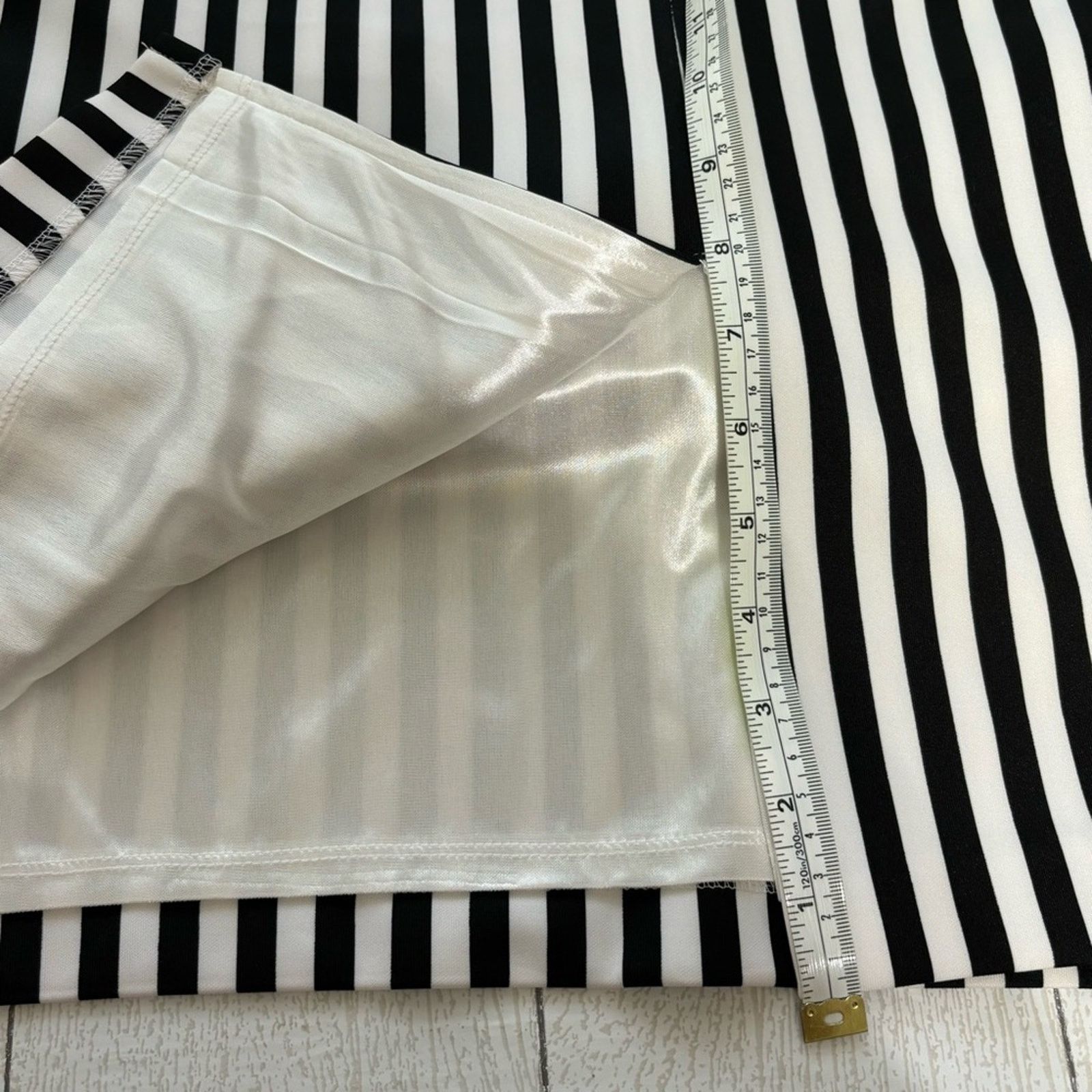 Other NY&C 7th Avenue Navy White Striped Dress XL NWT 3/4 Sleeve Size XL / US 12-14 / IT 48-50 - 10 Thumbnail