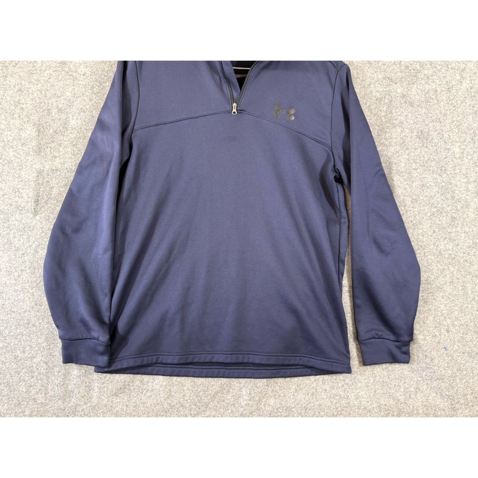 Under Armour Under Armour Jacket Mens M Blue 1/4 Zip Loose Pullover Outdoor Performance Logo Stand-Up Neck Jacket Size US M / EU 48-50 / 2 - 4 Thumbnail