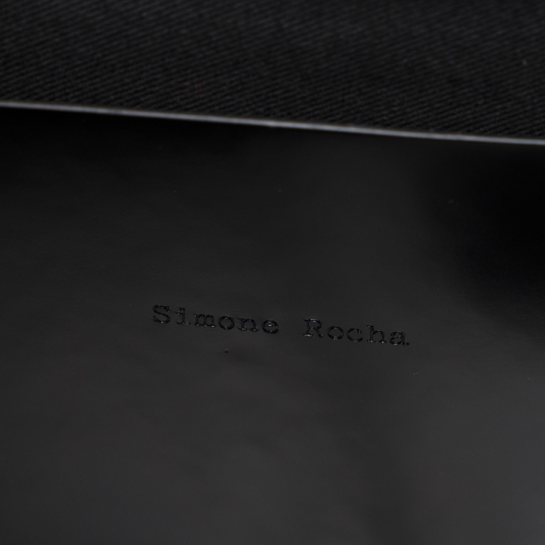 Simone Rocha SIMONE ROCHA BLACK LEATHER PURSE BAG Crystal Embellishments Size ONE SIZE - 5 Thumbnail