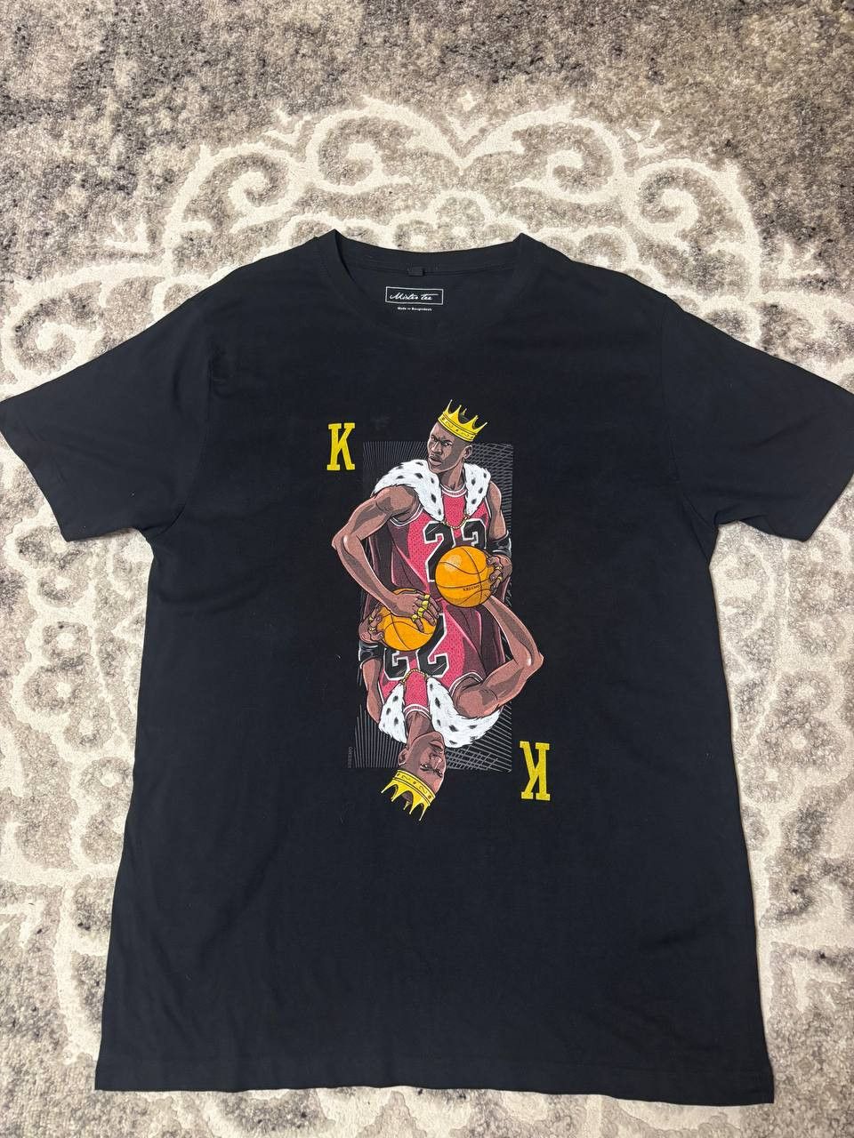 Vintage Mister Tee “King Basketball” Tee – Black Size US XL / EU 56 / 4 - 5 Thumbnail