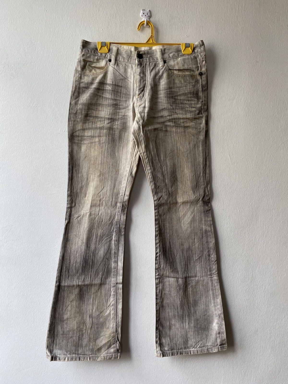 GOSTAR DE FUGA Japanese Brand Fuga Claw Marks Flare Denim Size US 29 - 3 Thumbnail