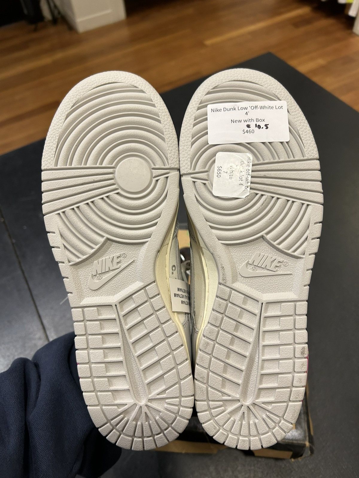 Nike Nike Dunk Low ‘Off-White Lot 4’ Size US 7 / EU 40 - 5 Thumbnail