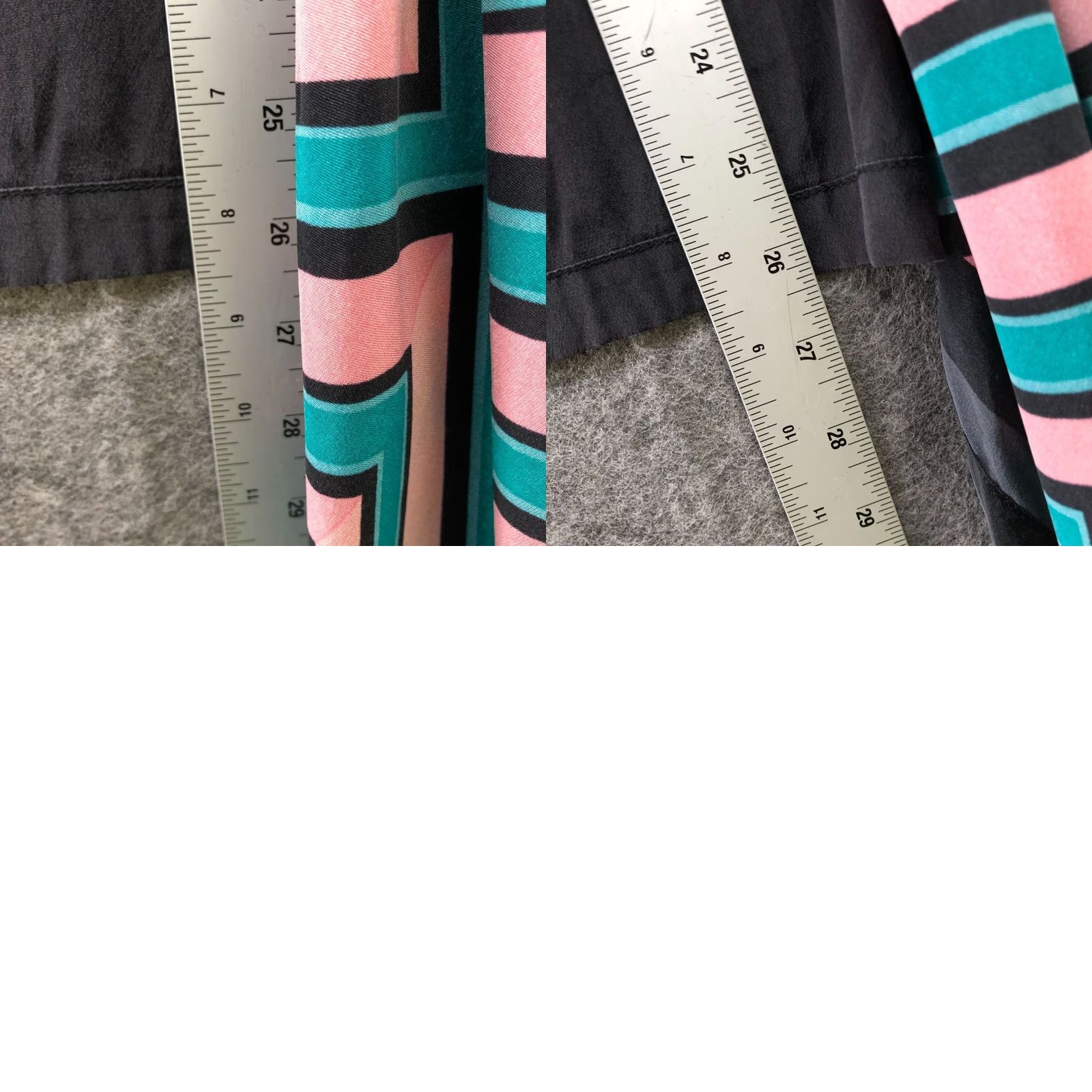 DKNY DKNY Silk Sleeveless Cardigan Womens PS Black Teal Pink Printed Waterfall Cardigan Silk Spandex Womens PS Black Teal Pink Printed Waterfall DKNY Size S / US 4 / IT 40 - 8 Thumbnail