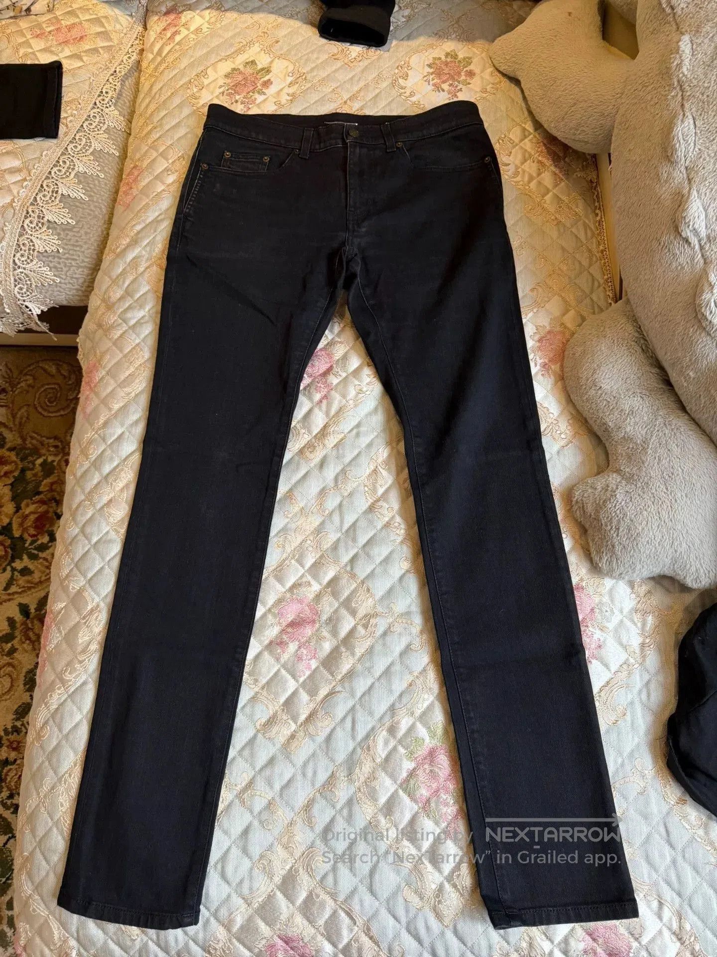Saint Laurent Paris Saint Laurent Black Denim Pants Size 31. Size US 31 - 1 Thumbnail