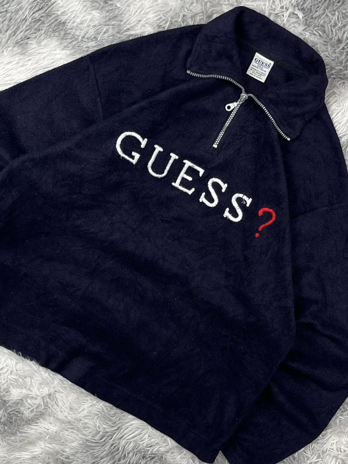 Guess Vintage 90s Guess Half Zip Size US M / EU 48-50 / 2 - 2 Thumbnail