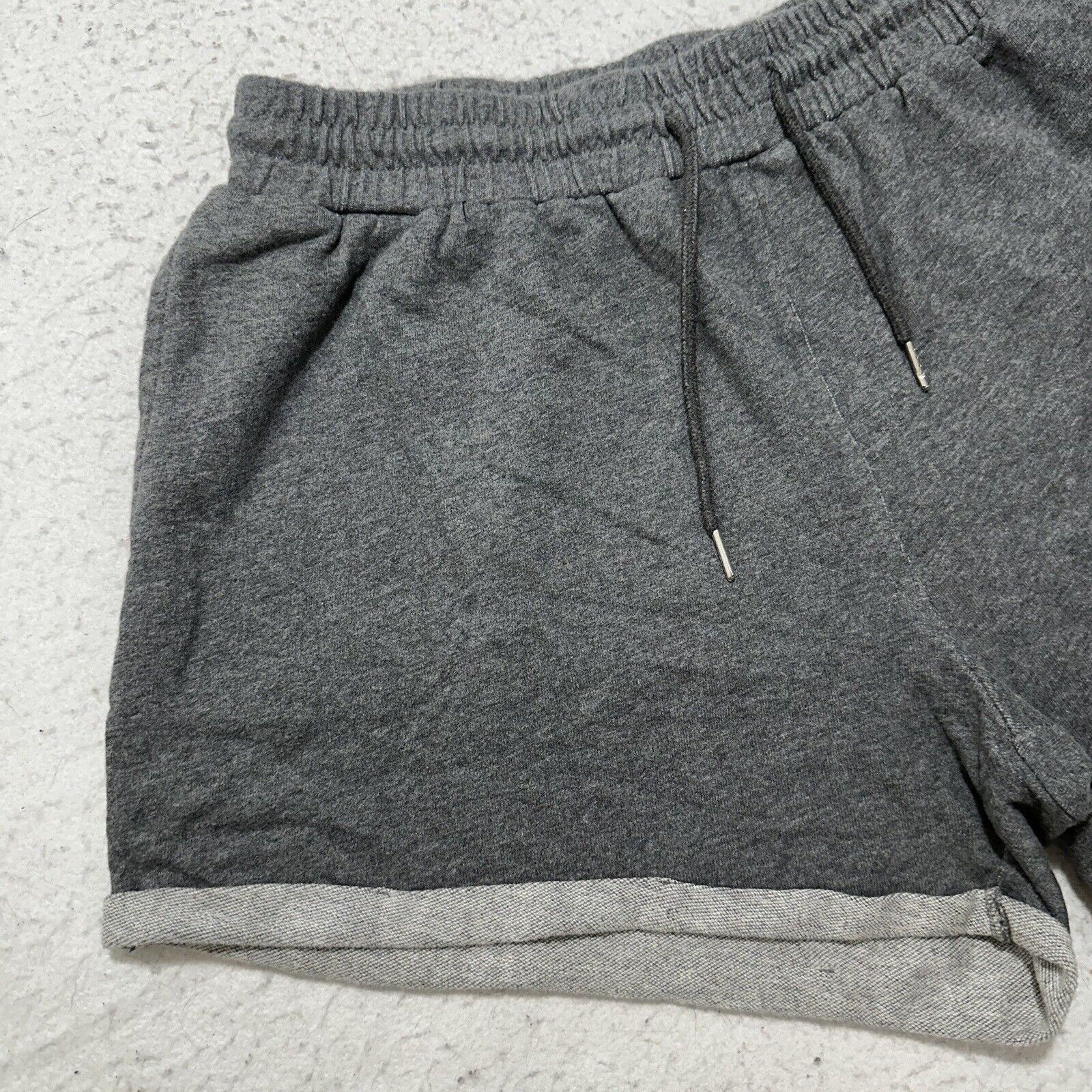 Shein Shein XXL Gray Sweat Shorts 4" Inseam High Waist Cotton Size 42" / US 20 - 2 Thumbnail