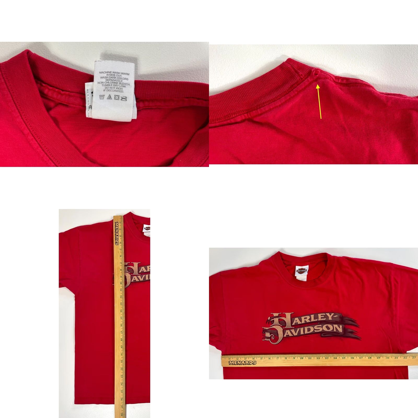 Harley Davidson VINTAGE Harley-Davidson T-Shirt Men Bakersfield California Double-Sided XL Red 2008 California Motorcycle 90s? Size US XL / EU 56 / 4 - 8 Thumbnail
