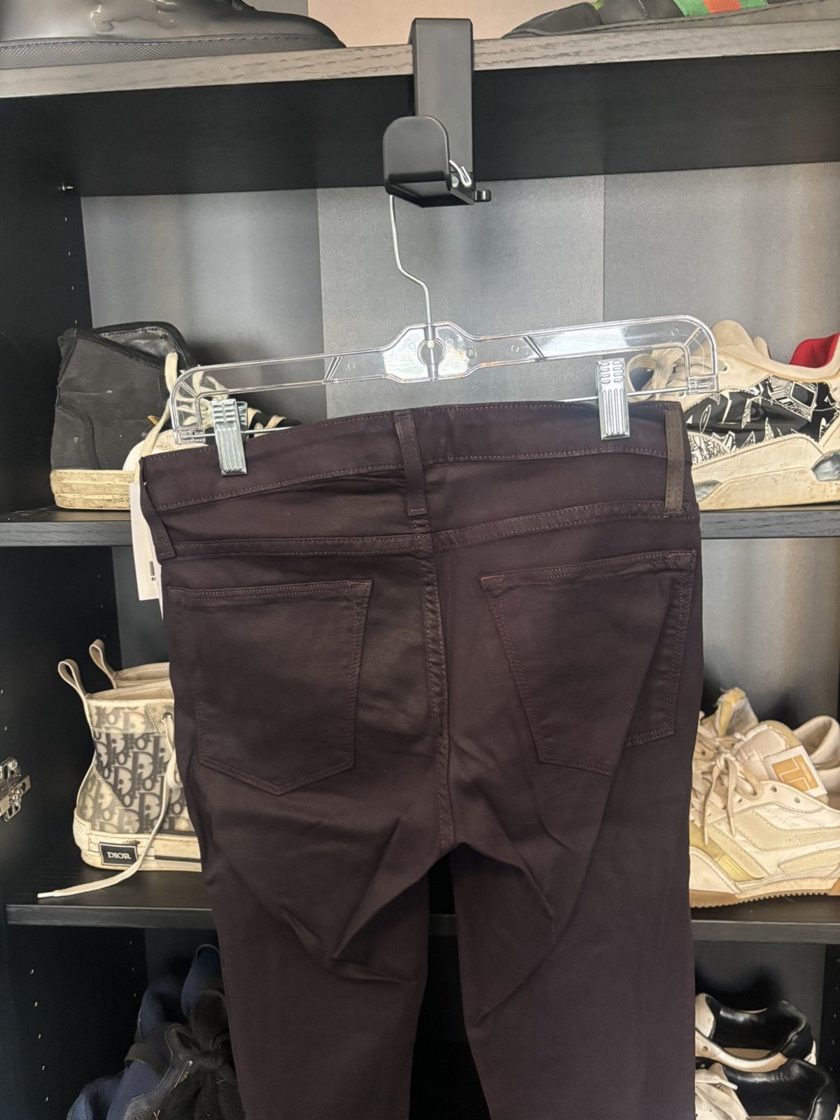 Helmut Lang helmut lang maroon stretch jeans Size 26" / US 2 / IT 38 - 4 Thumbnail