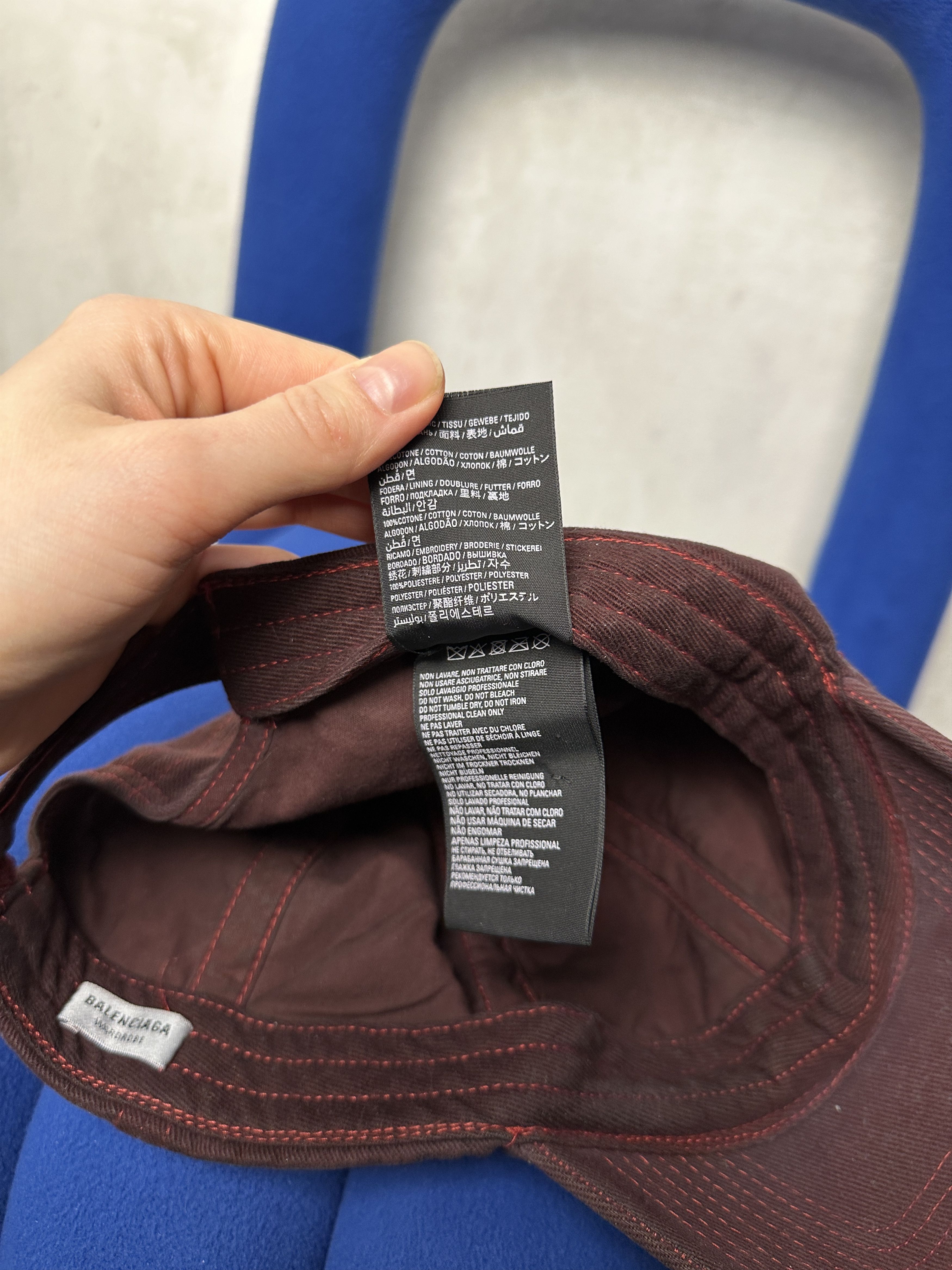 Balenciaga Balenciaga Distressed Embroidered Logo Cap Size ONE SIZE - 14 Thumbnail