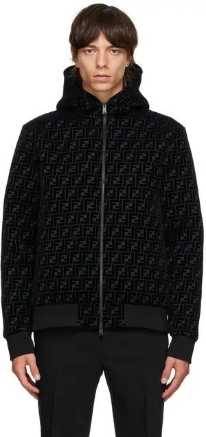 Fendi o1s1wg111025 Blouson Jacket in Black Size US L / EU 52-54 / 3 - 1 Preview