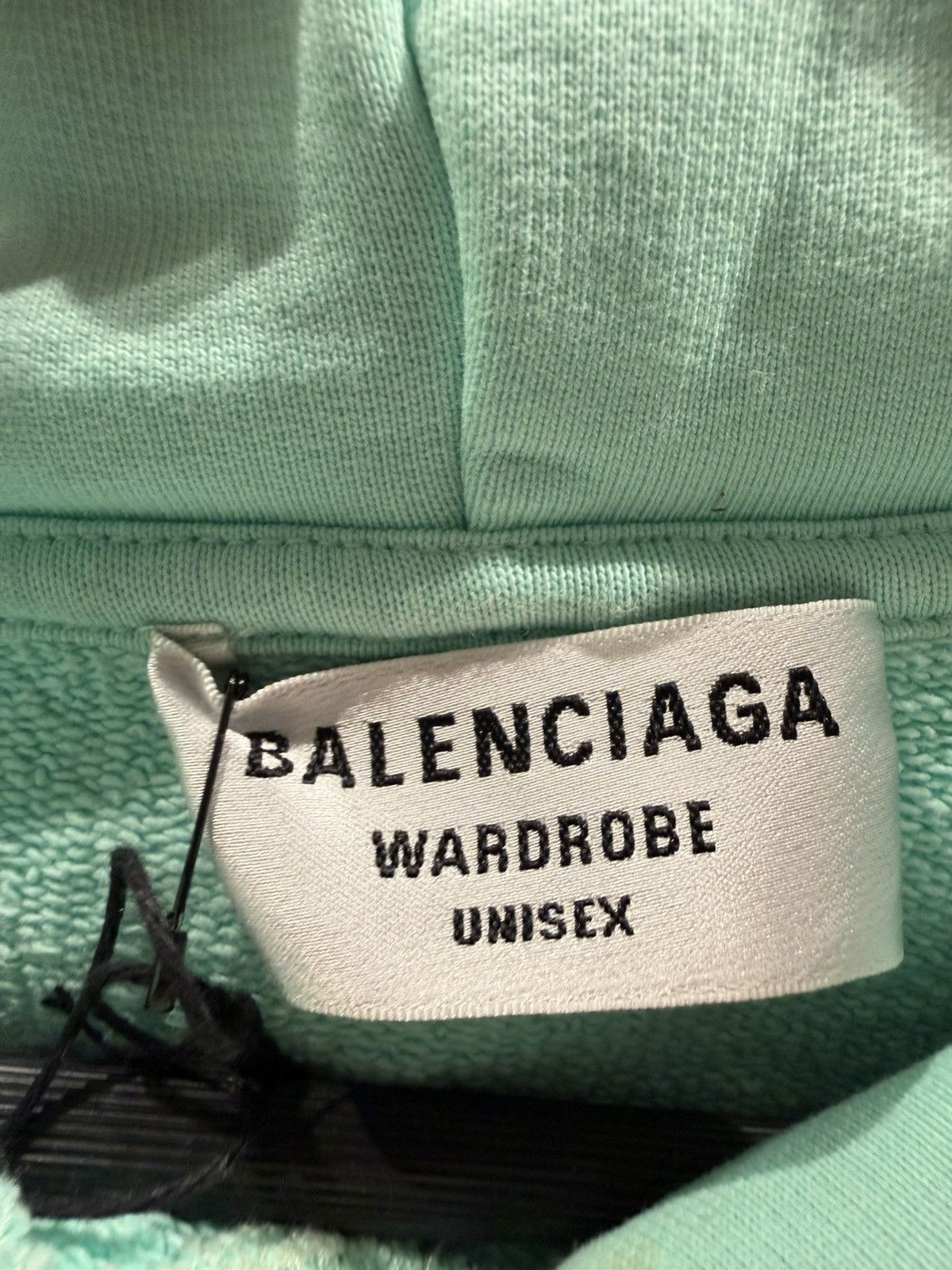 Balenciaga Balenciaga Embroidered Logo Hoodie Mint Oversized size XS Size US XS / EU 42 / 0 - 5 Thumbnail