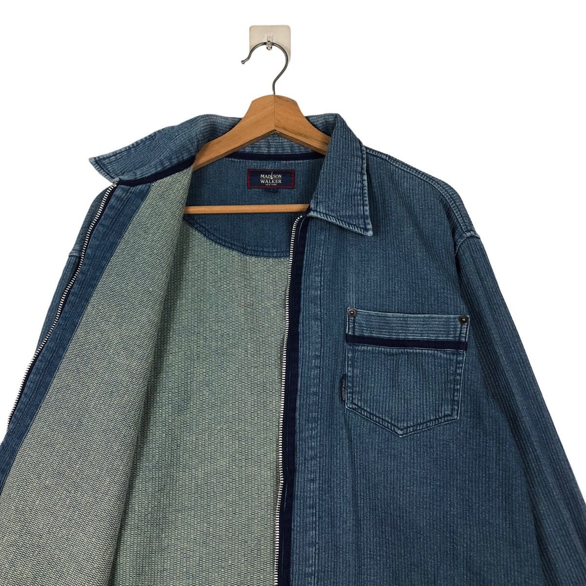 Japanese Brand 📌VINTAGE INDIGO WORK CHORE JACKET MADISON WALKER JAPAN Size US L / EU 52-54 / 3 - 4 Thumbnail