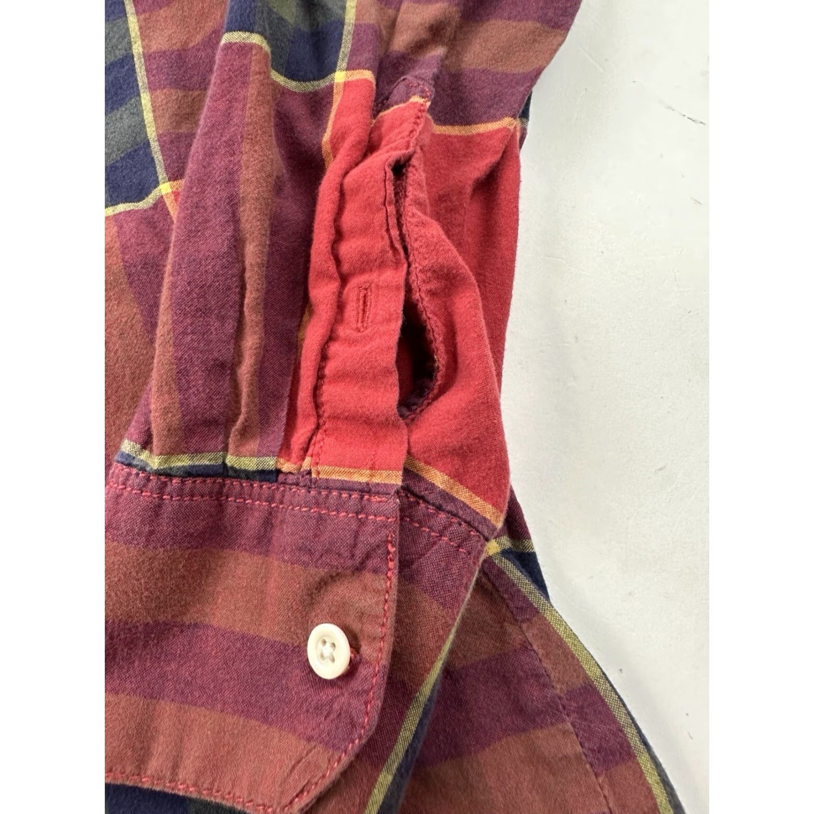 Denime Life After Denim Shirt Mens XL Red Plaid Long Sleeve Button-Up Cotton Casual Size US XL / EU 56 / 4 - 2 Thumbnail