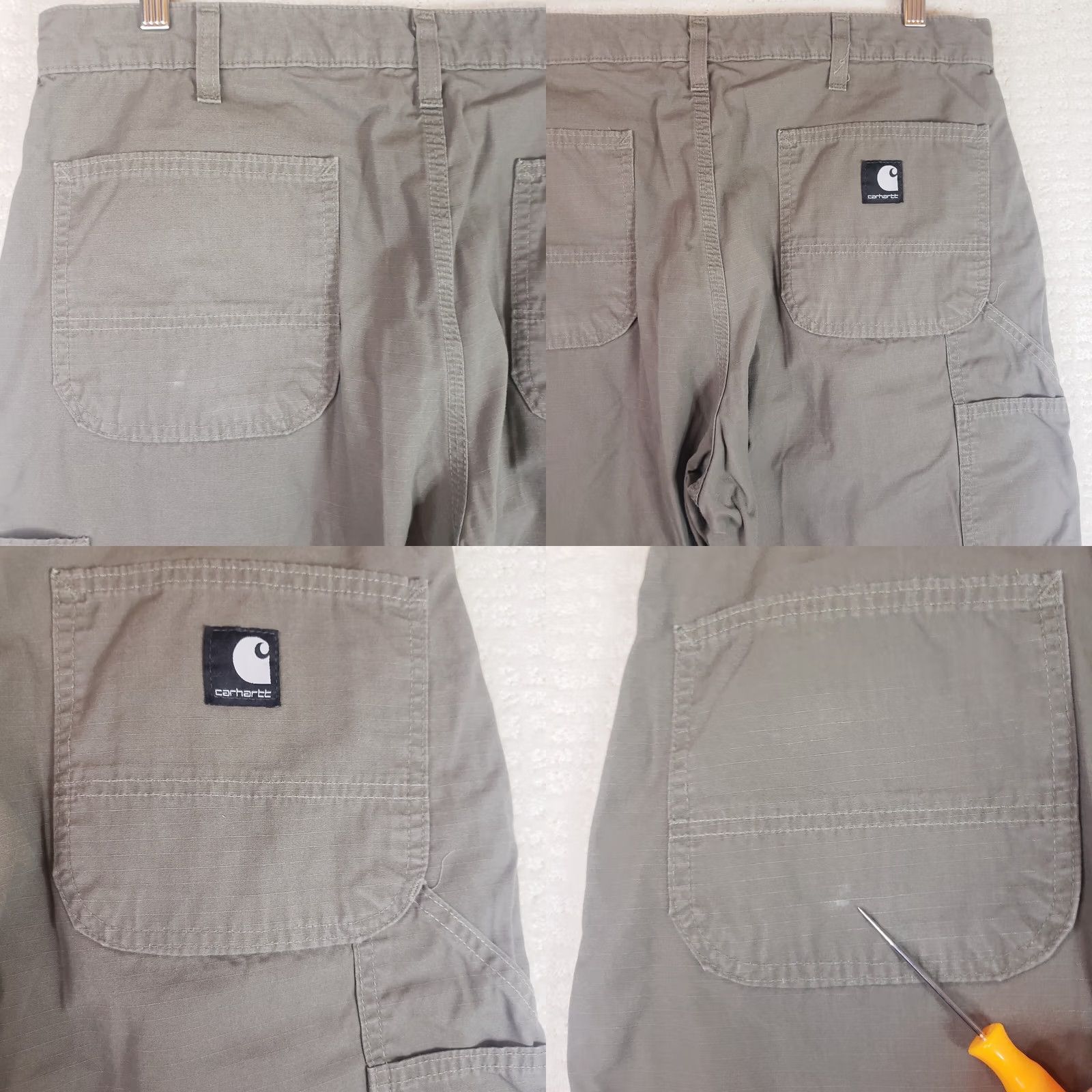 Carhartt Carhartt Pants Mens 36x30 Gray Carpenter Pockets Chino Relaxed Straight Casual Workwear Size US 36 / EU 52 - 9 Thumbnail