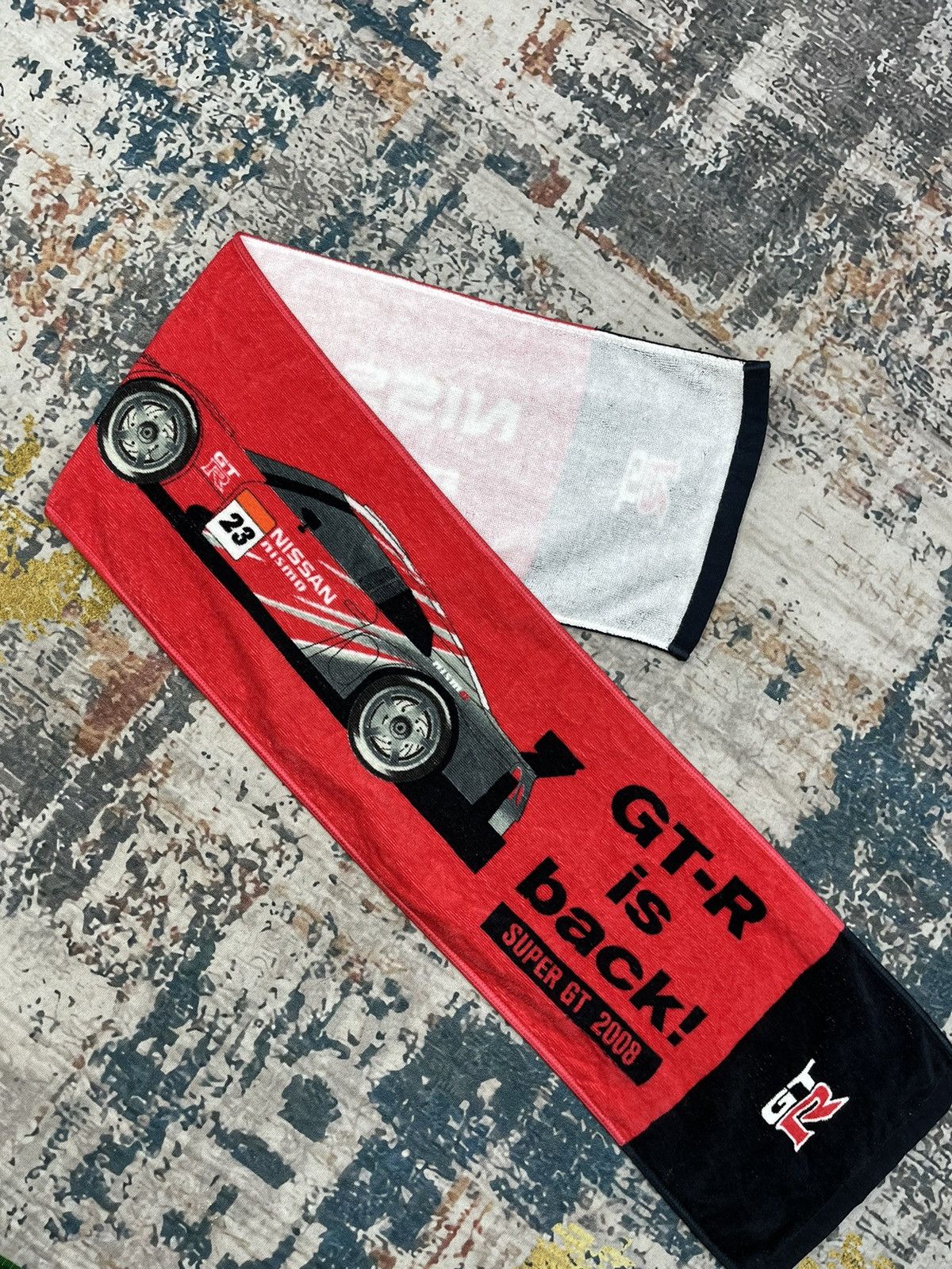 NASCAR Super GT-R 2008 Nissan Nismo Muffler Towel Size ONE SIZE - 1 Thumbnail
