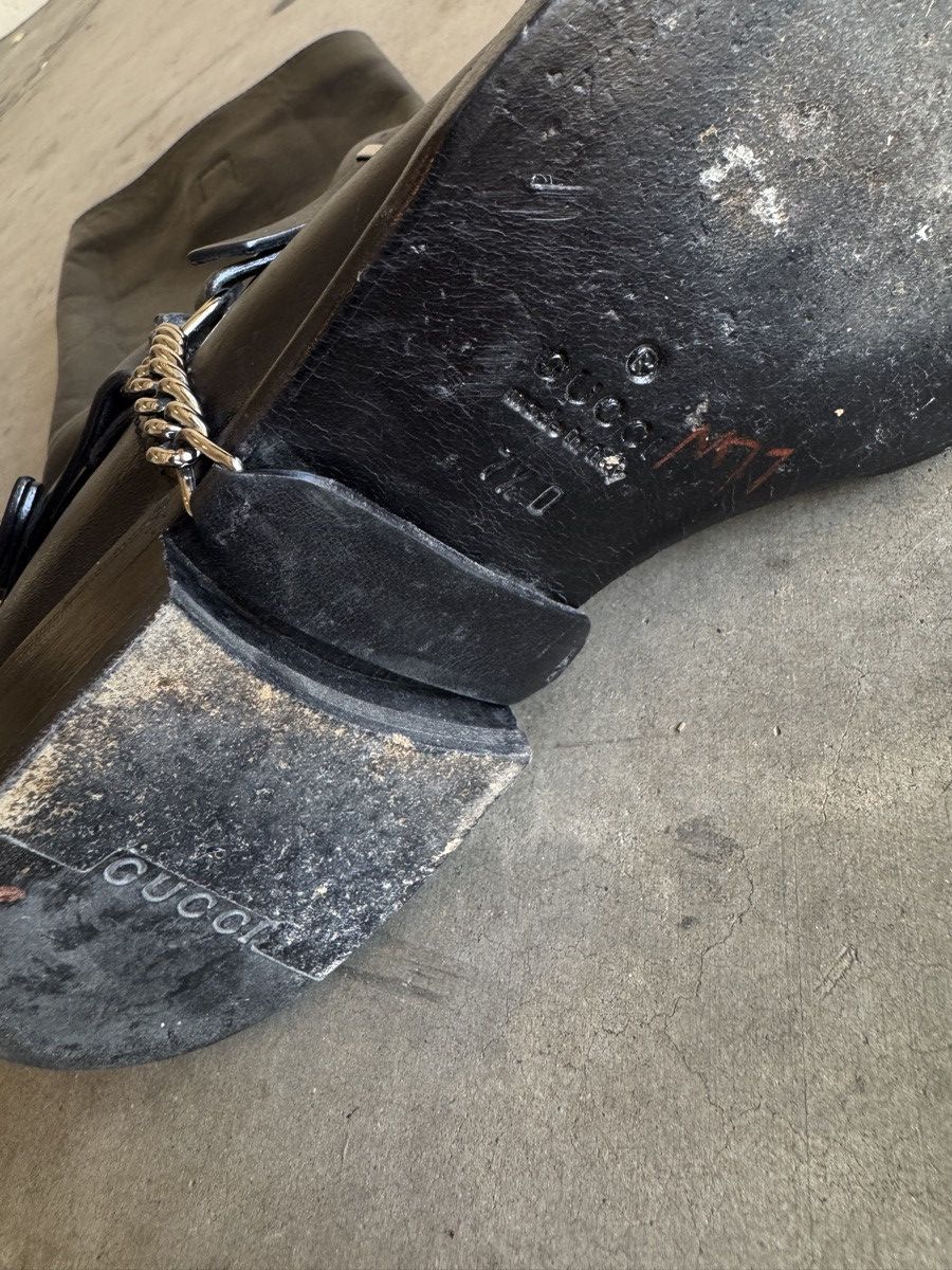 Gucci F/W 2006 Gucci Cow Leather Black Boots With Horsebit Harness Size US 7.5 / EU 40-41 - 13 Thumbnail