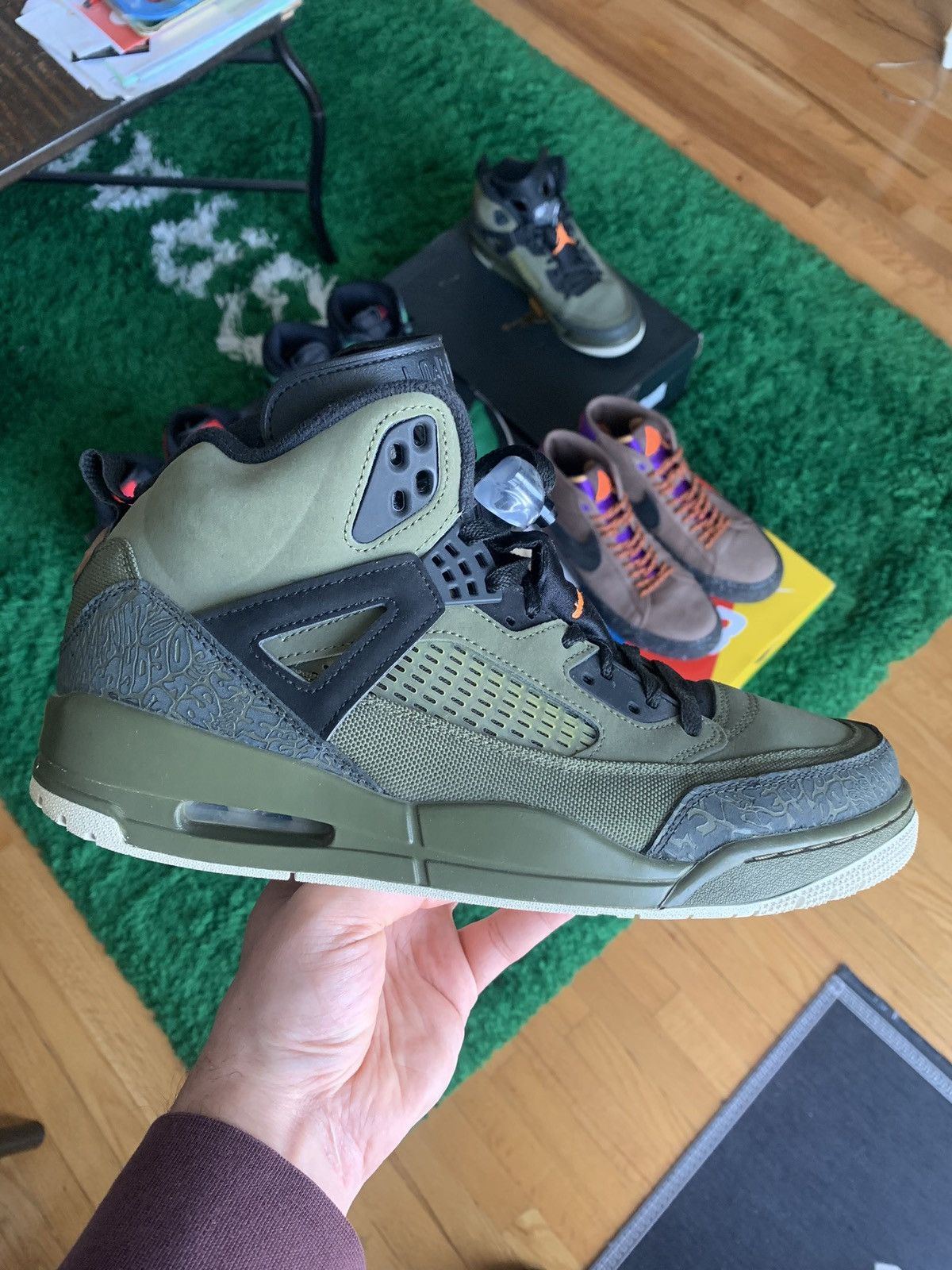 Jordan Brand Jordan Spizike Olive Canvas Size US 11 / EU 44 - 4 Thumbnail