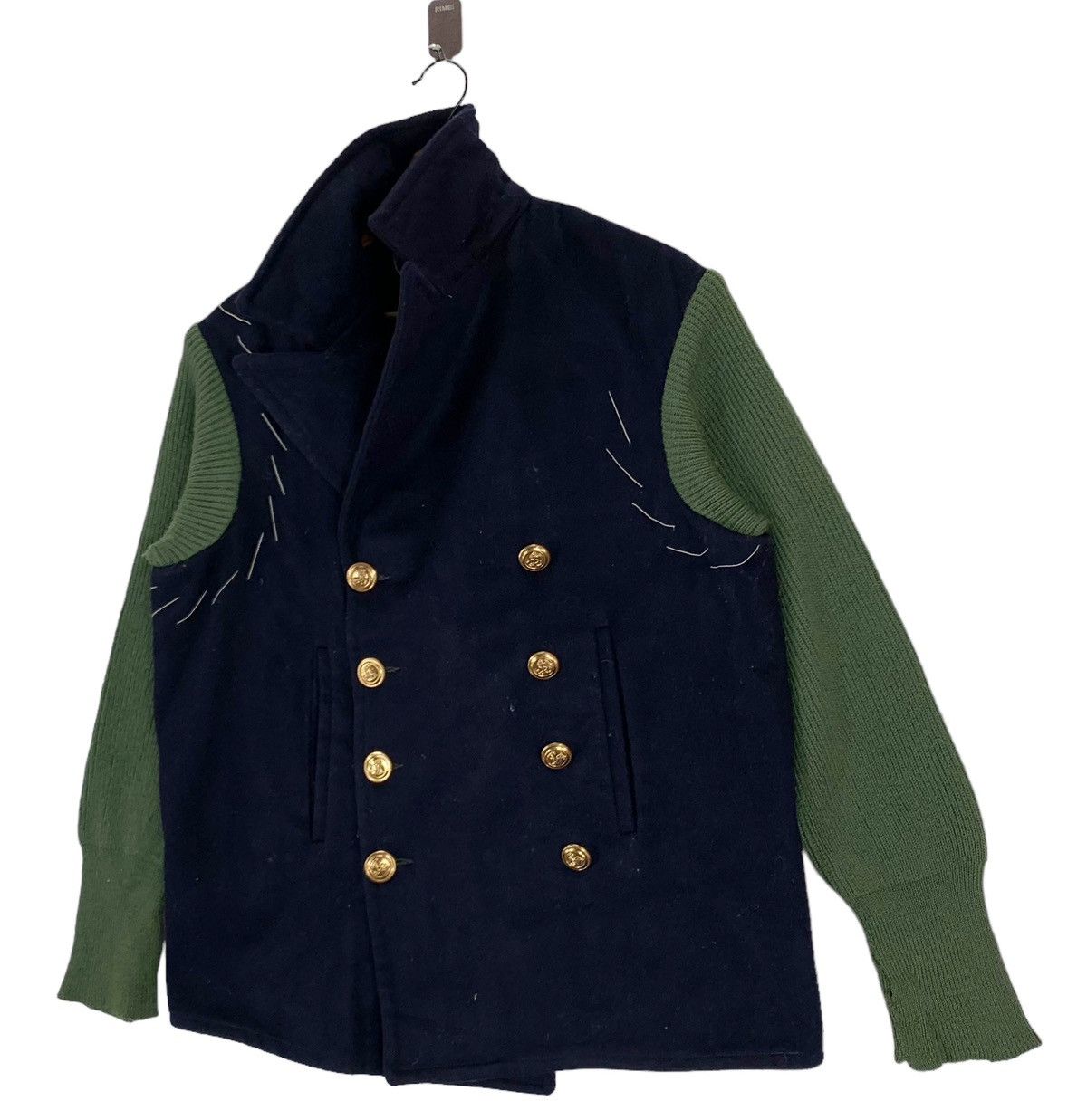 Vintage VINTAGE TOLLFREE DOUBLE BREASTED BIKERS JACKET Size US M / EU 48-50 / 2 - 2 Thumbnail