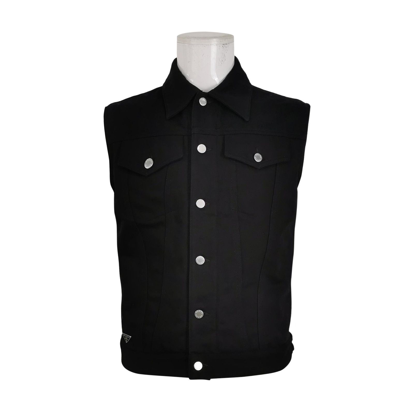 Prada Prada Triangle Logo Cotton Vest Size M Size US M / EU 48-50 / 2 - 1 Thumbnail