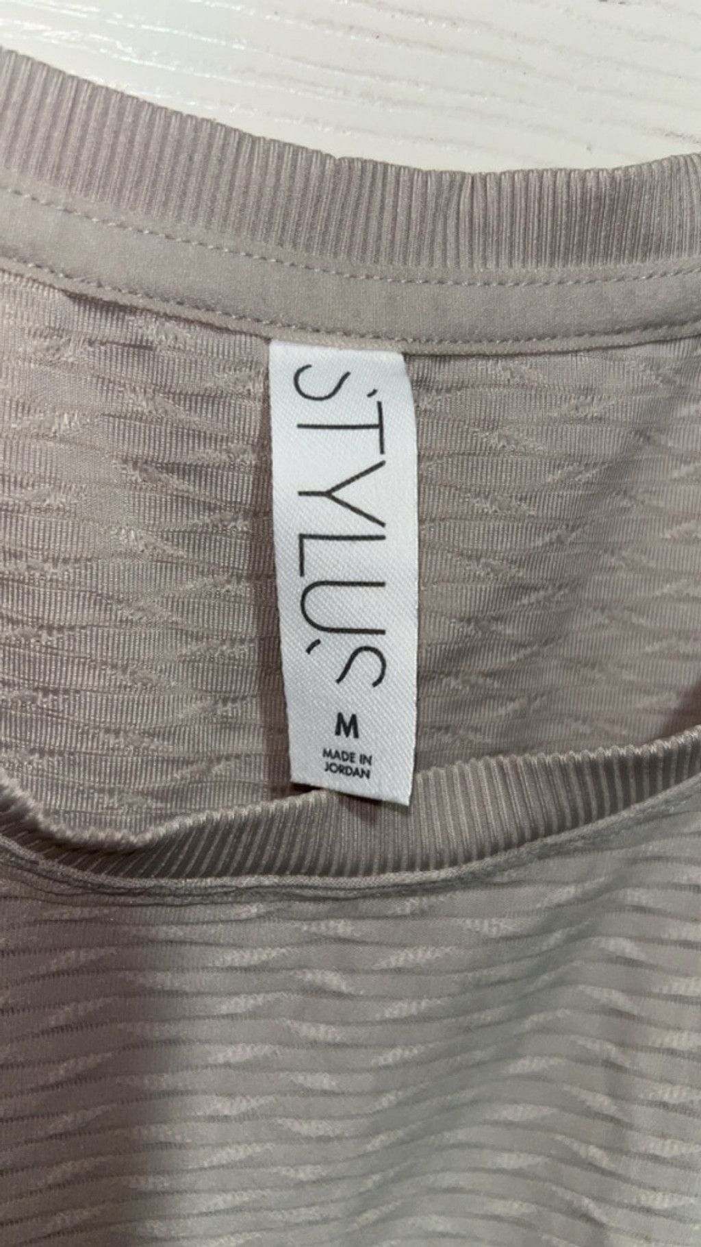 Other Women's Stylus Beige Textured Tank Top M Size M / US 6-8 / IT 42-44 - 3 Thumbnail