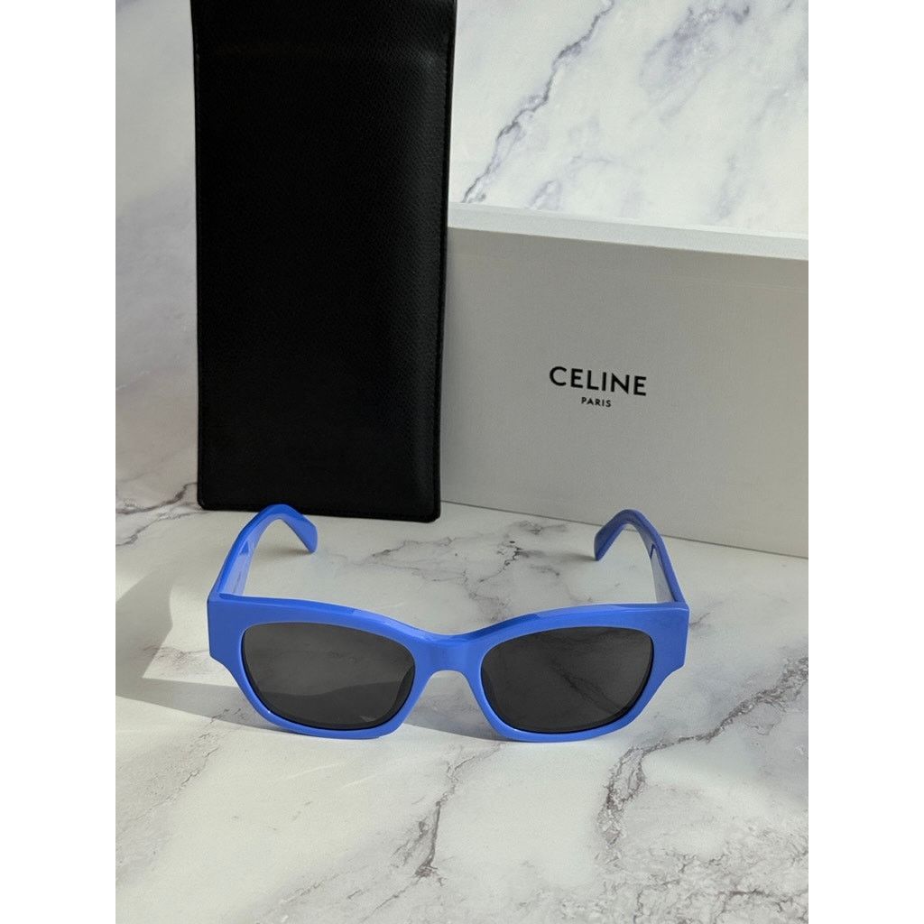 Celine NEW Celine CL40197U Cat Eye Blue Logo Sunglasses Size ONE SIZE - 3 Thumbnail