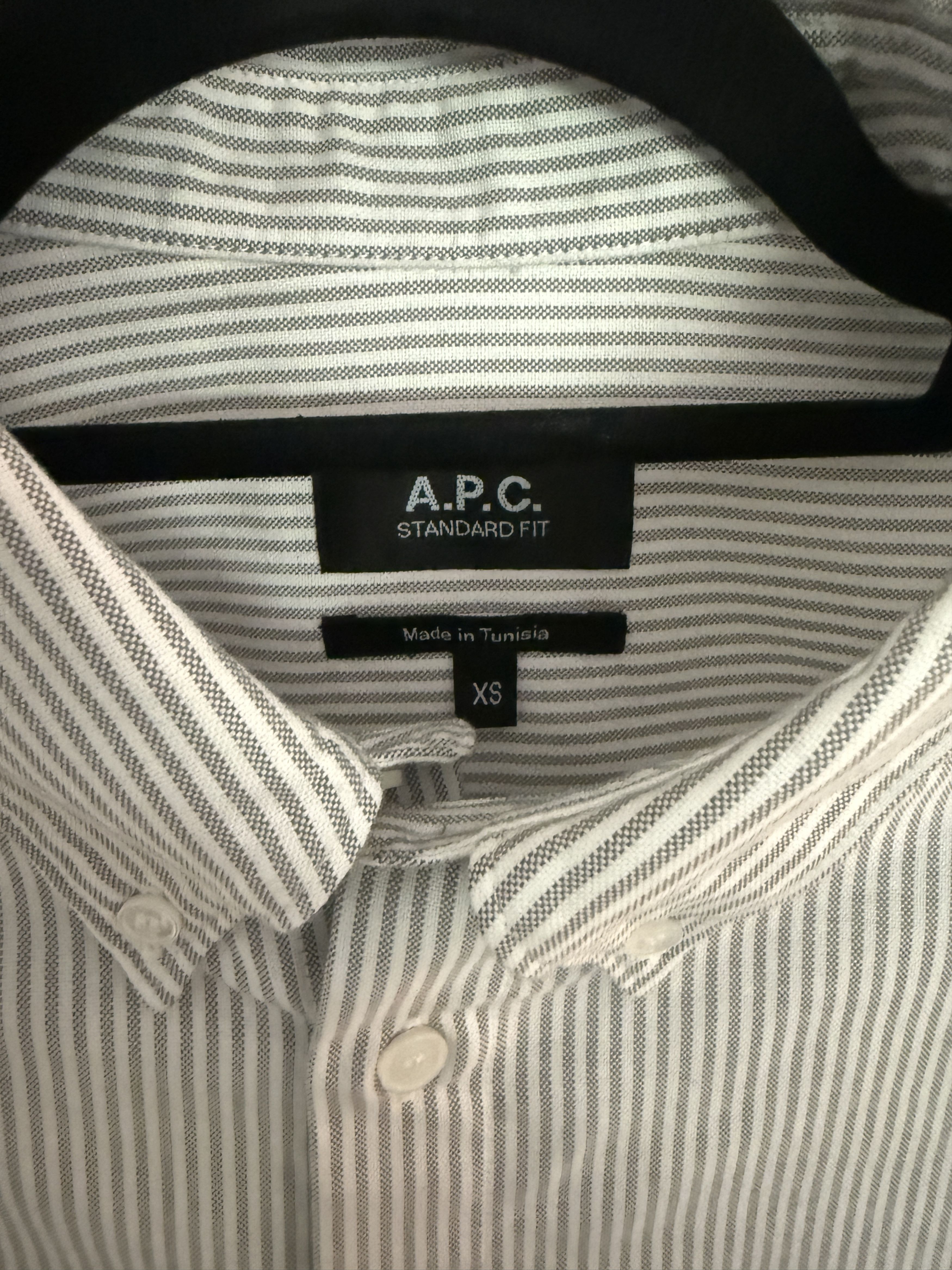 A.P.C. A.P.C. Greg Oxford Button Down Shirt - Gray Grey Size US XS / EU 42 / 0 - 8 Thumbnail