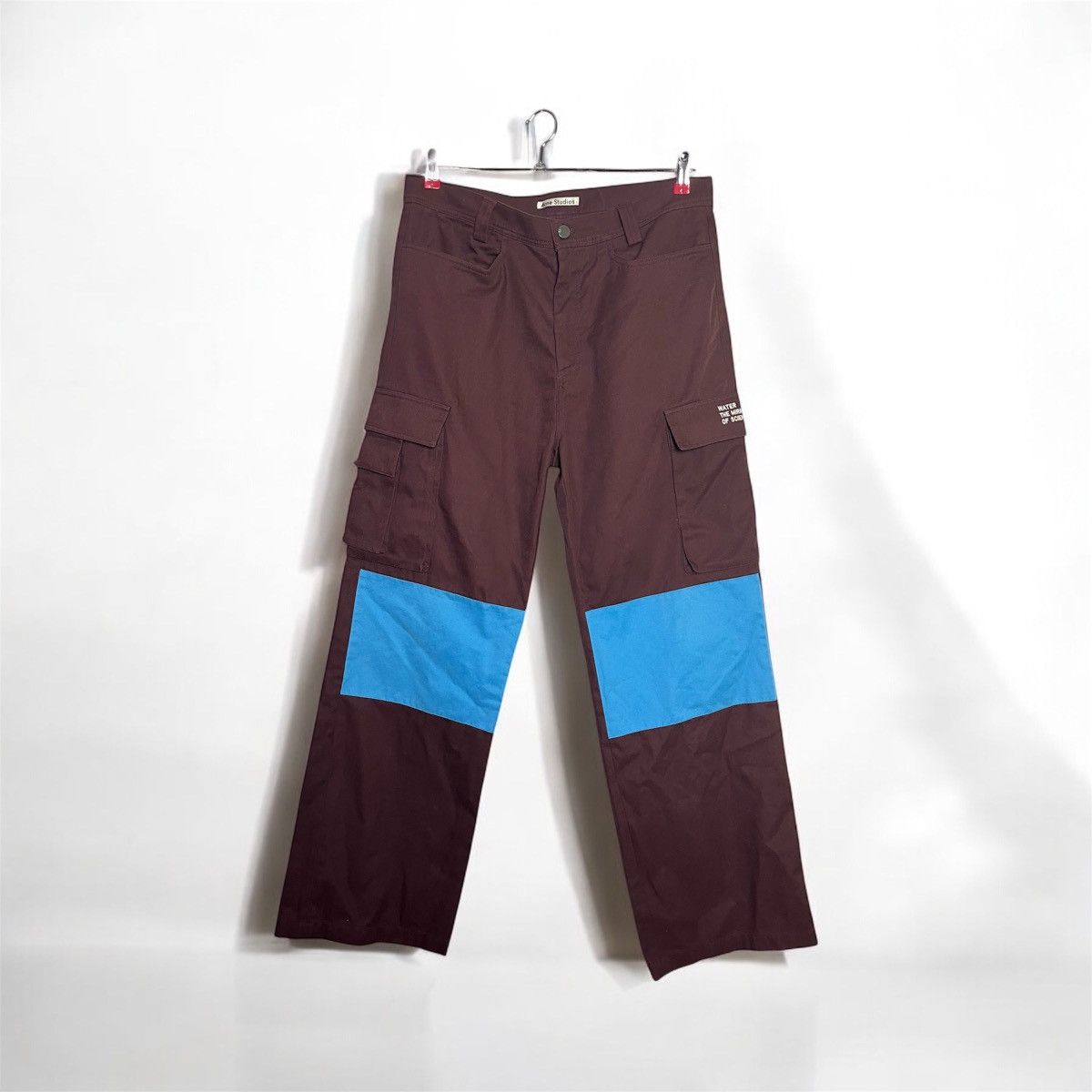 Acne studios cargo pants water the mirror of science pants