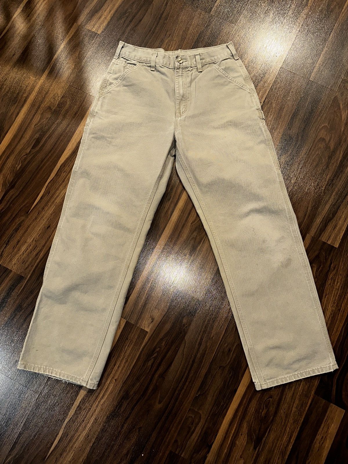 Carhartt Vtg Y2K CARHARTT NOT DOUBLE KNEE DUNGAREE BAGGY PANTS W31 Size US 31 - 9 Thumbnail