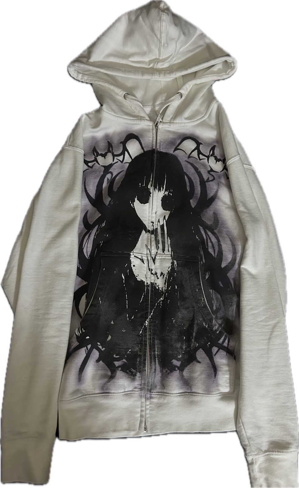 Other Spray paint y2k graphic hoodie Size US S / EU 44-46 / 1 - 1 Thumbnail