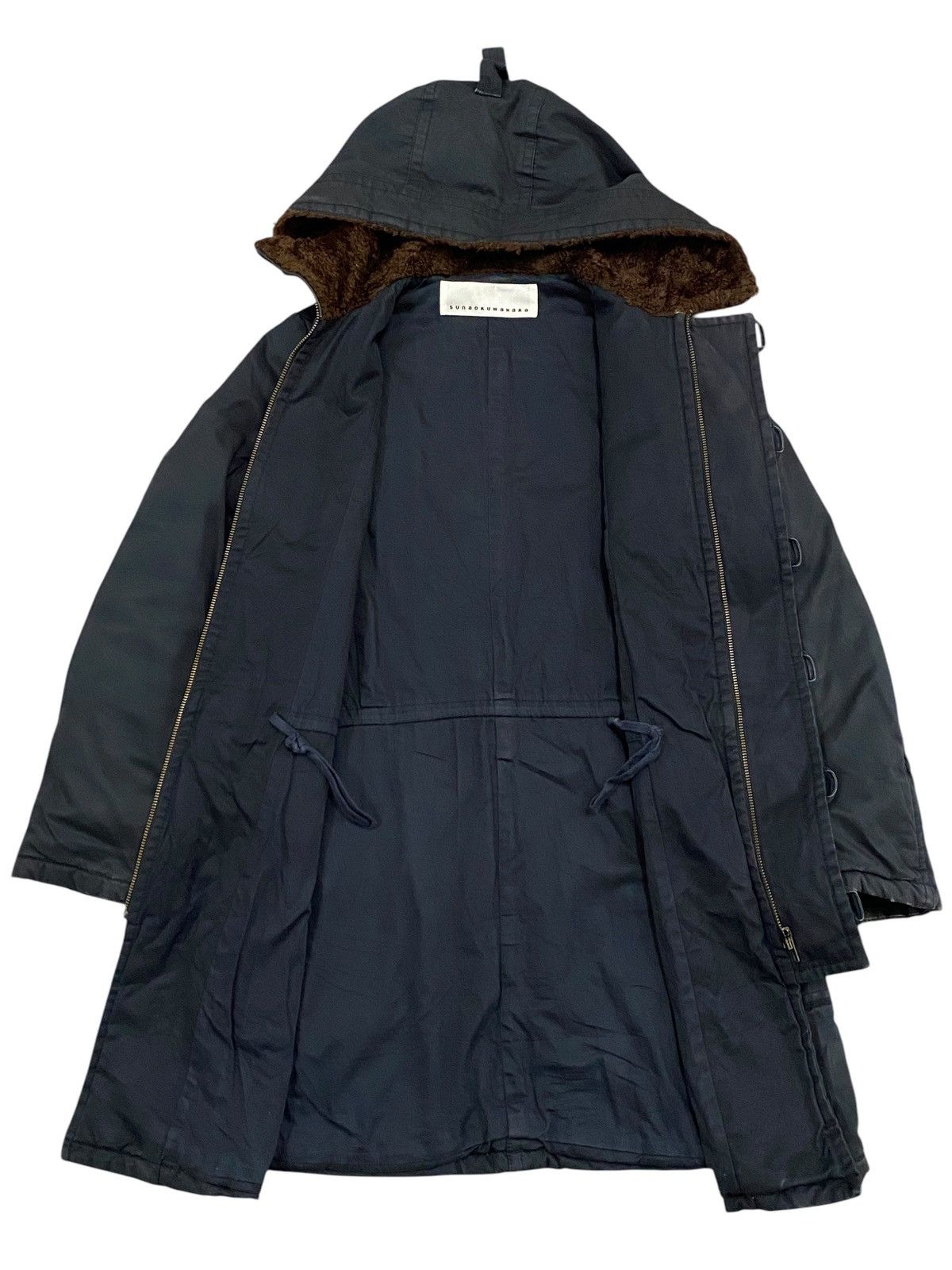 Issey Miyake Sunao Kuwahara Hooded Military Style Parka - Black Size US S / EU 44-46 / 1 - 3 Thumbnail