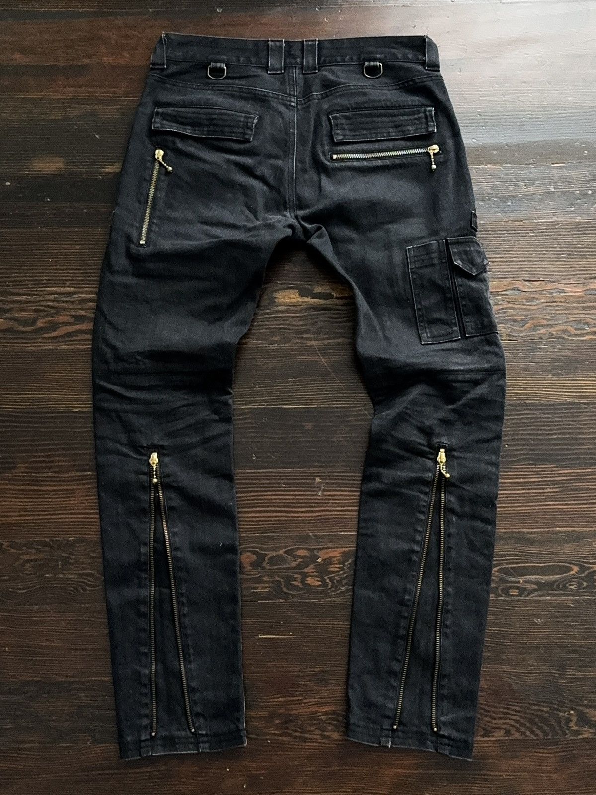 Blackmeans Blackmeans Denim Zipper Pants Size US 29 - 3 Thumbnail