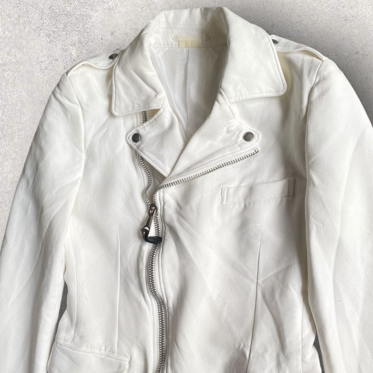 Comme des Garcons SS12 Runway Poly Biker Jacket Size US S / EU 44-46 / 1 - 4 Thumbnail