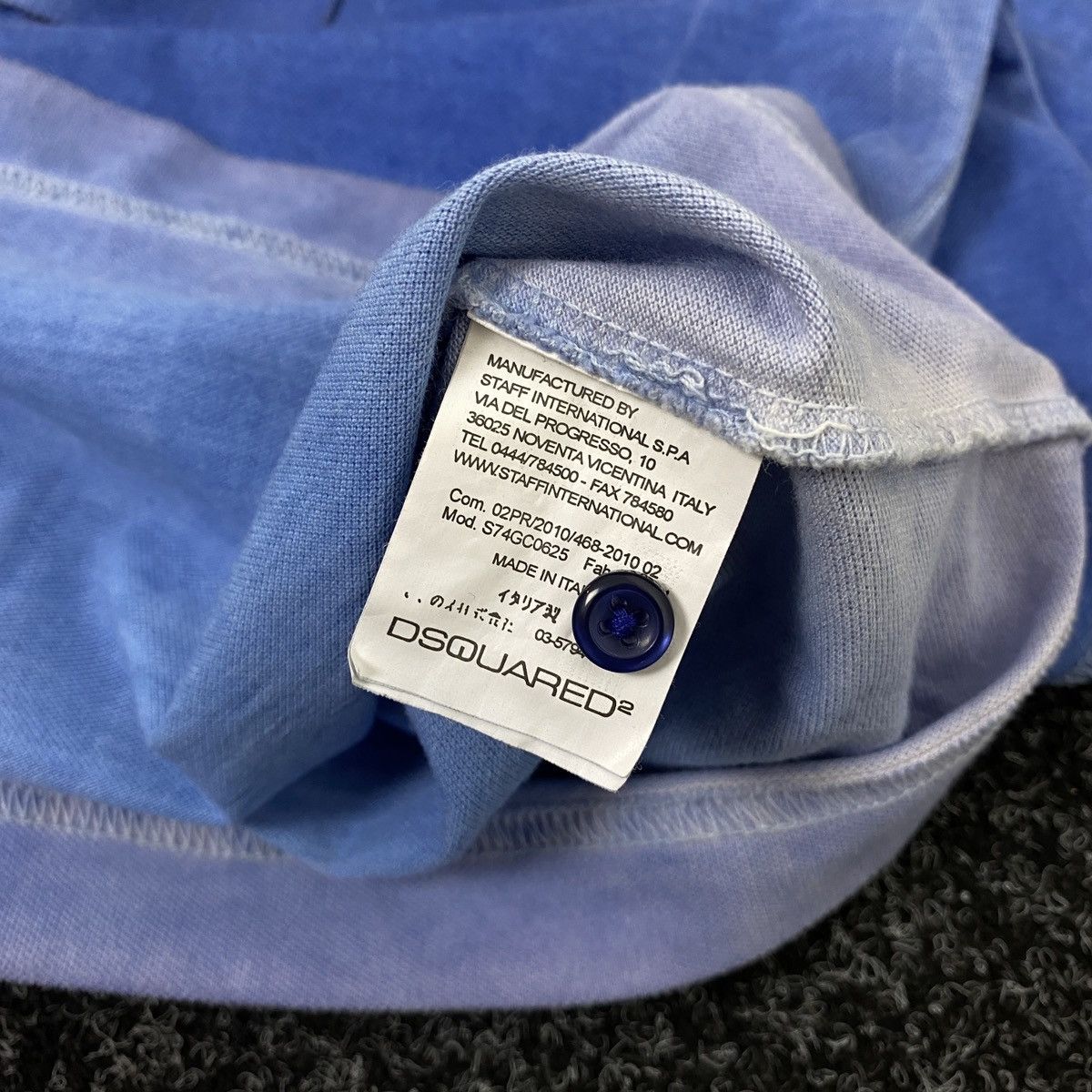 Dsquared2 VINTAGE DSQUARED2 DOG STONE WASHED POLO Size US M / EU 48-50 / 2 - 6 Thumbnail