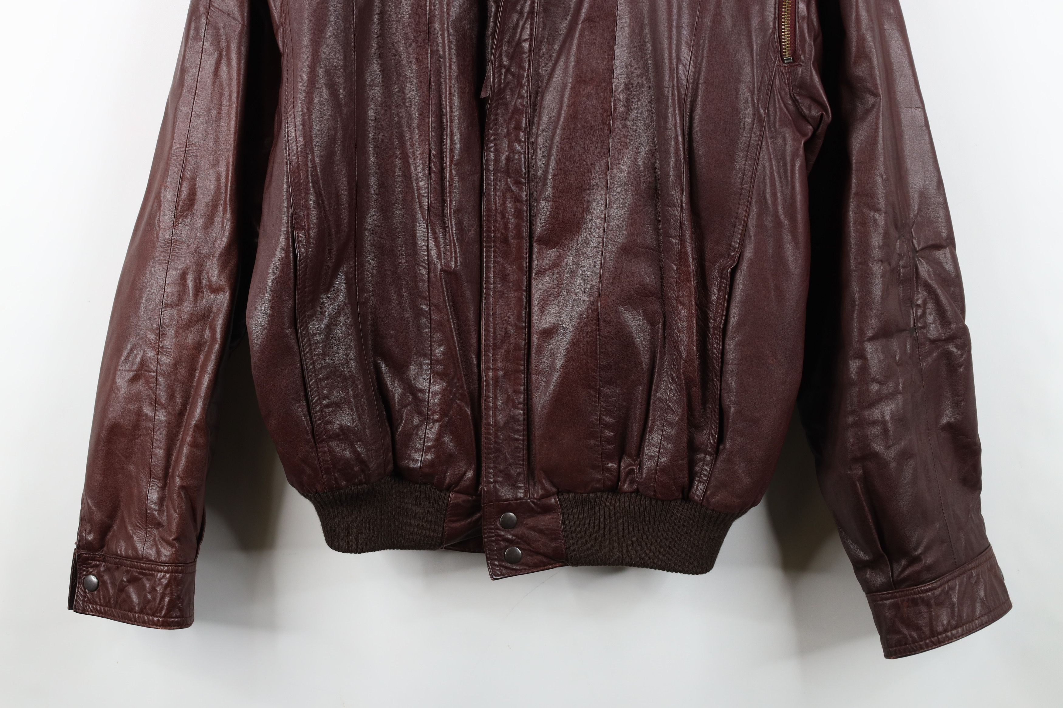 Vintage Vintage 70s Streetwear Catalina Bomber Jacket Oxblood Size US XL / EU 56 / 4 - 3 Thumbnail