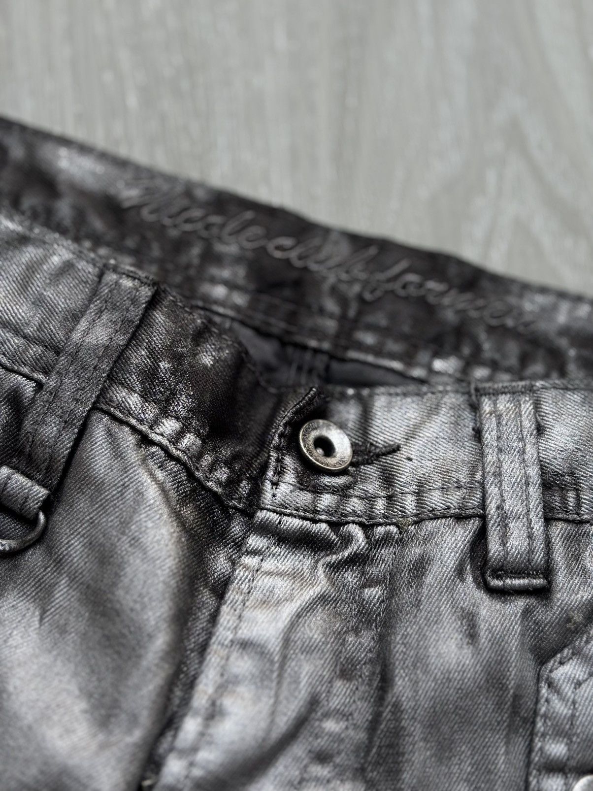 5351 POUR LES HOMMES NICOLE CLUB FOR MEN waxed cargo pants Size US 28 / EU 44 - 5 Thumbnail