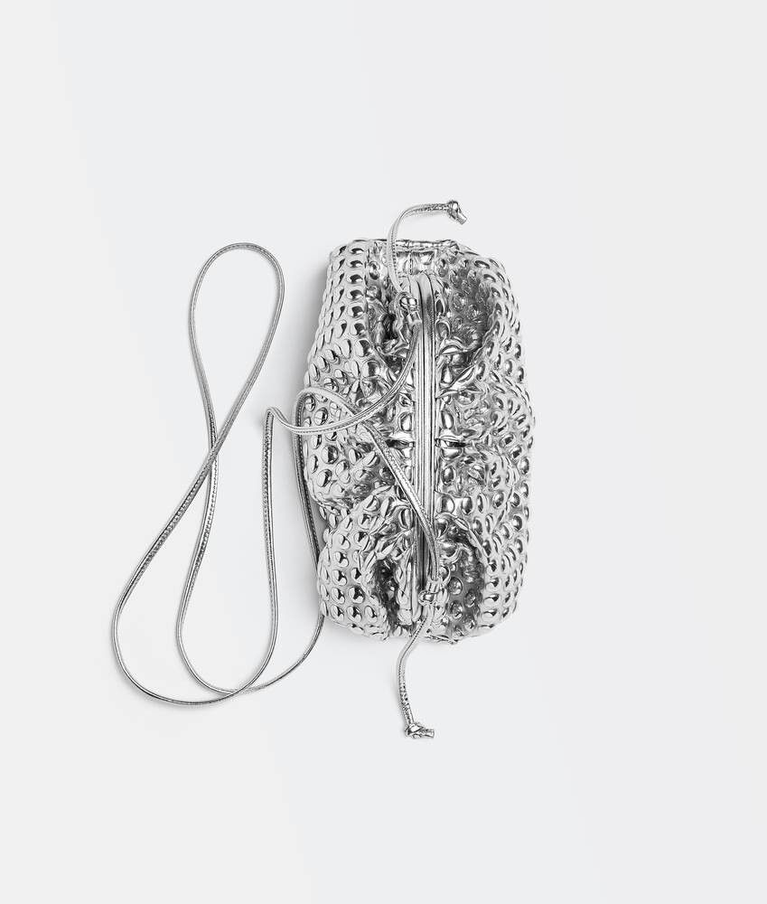 Bottega Veneta o1n1vont1124 Size: OS / Mini Pouch in Silver Size ONE SIZE - 4 Thumbnail