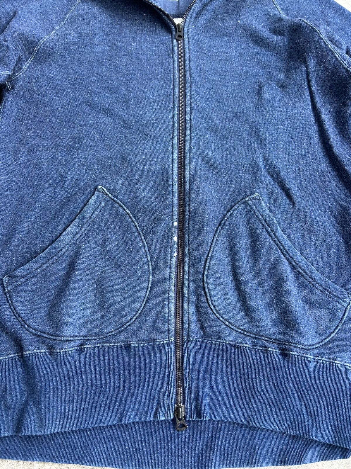 Momotaro Jeans Momotaro Jeans Indigo-dyed Full-zip Hiodie Size US XXL / EU 58 / 5 - 4 Thumbnail