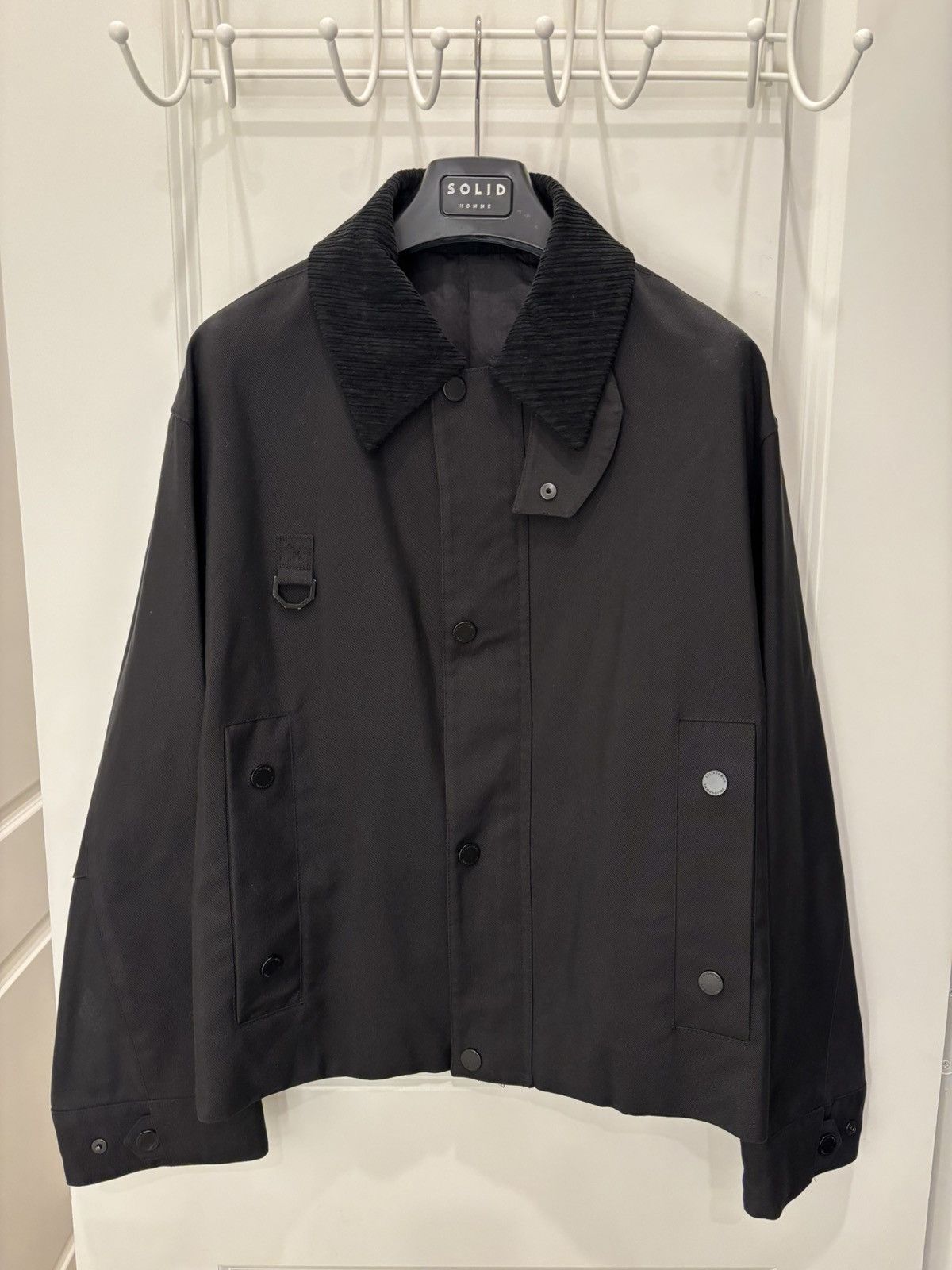 Solid Homme Black Spread Collar Jacket Size US S / EU 44-46 / 1 - 1 Thumbnail