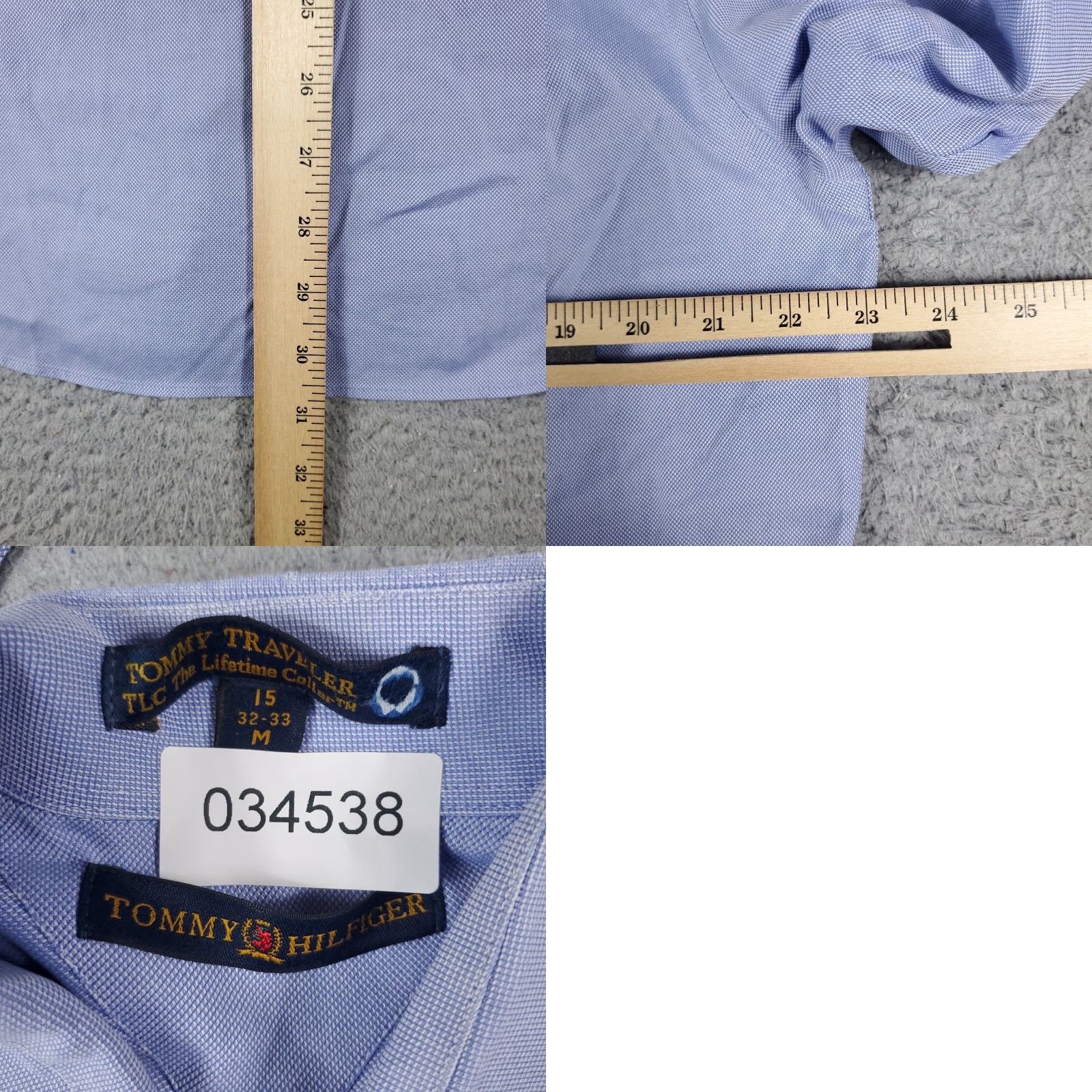 Tommy Hilfiger Tommy Hilfiger Button-Up Shirt Mens Medium Blue Long Sleeve Casual Classic Size US M / EU 48-50 / 2 - 8 Thumbnail