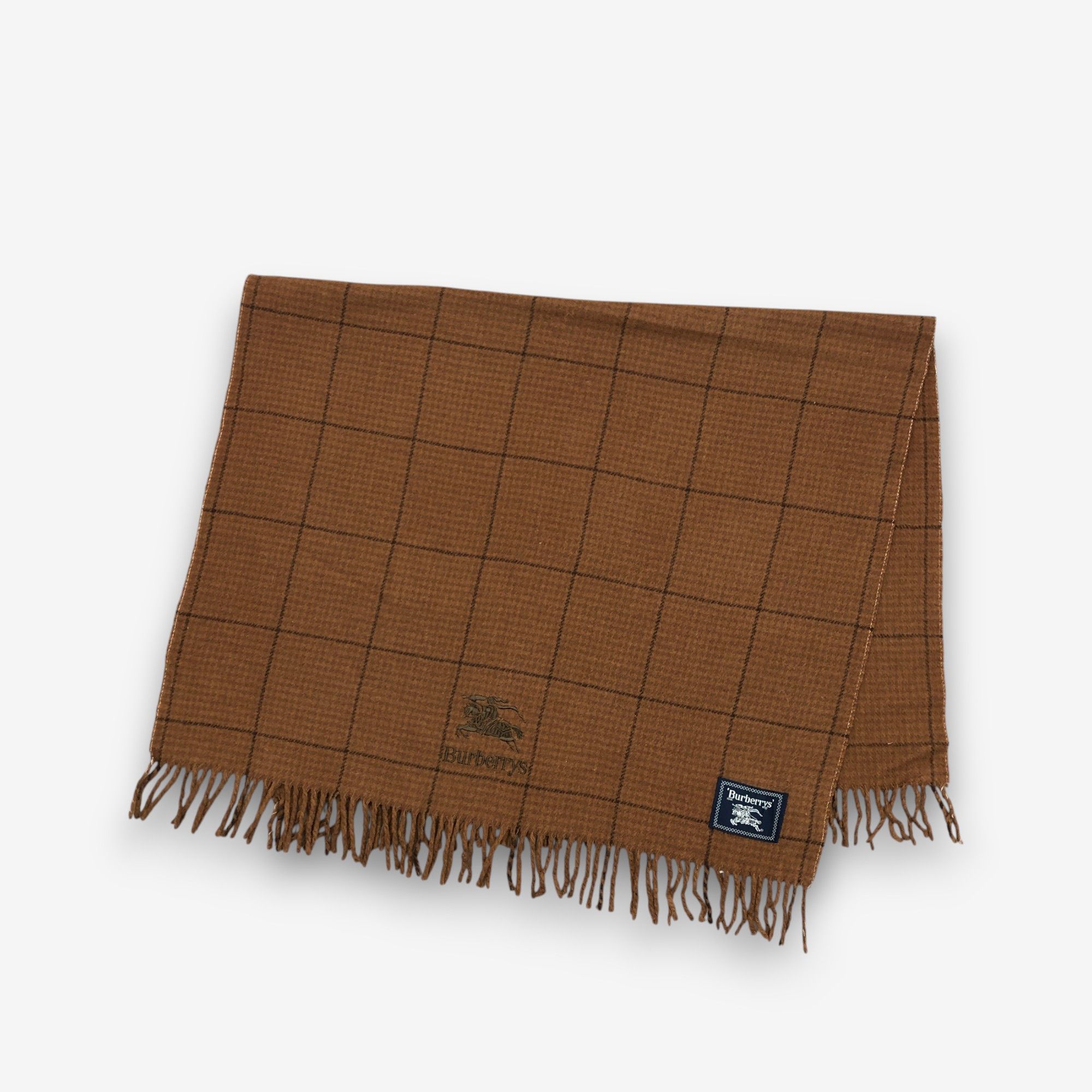 Burberry Vintage Burberry Scarf Muffler Wool Stole Wraps Scarves Size ONE SIZE - 4 Thumbnail