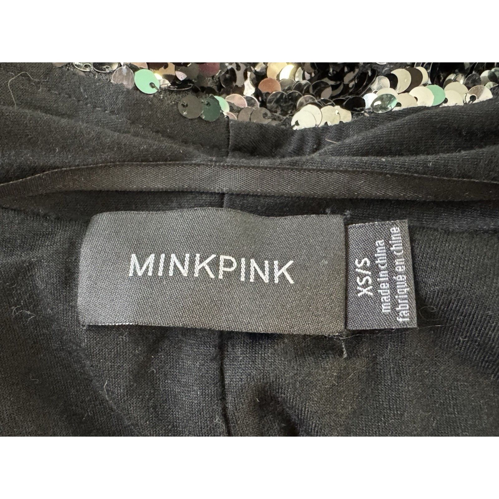 MINKPINK MINKPINK Great Escape Sequin Cape Jacket Oversized Sz XS/S Size S / US 4 / IT 40 - 12 Thumbnail