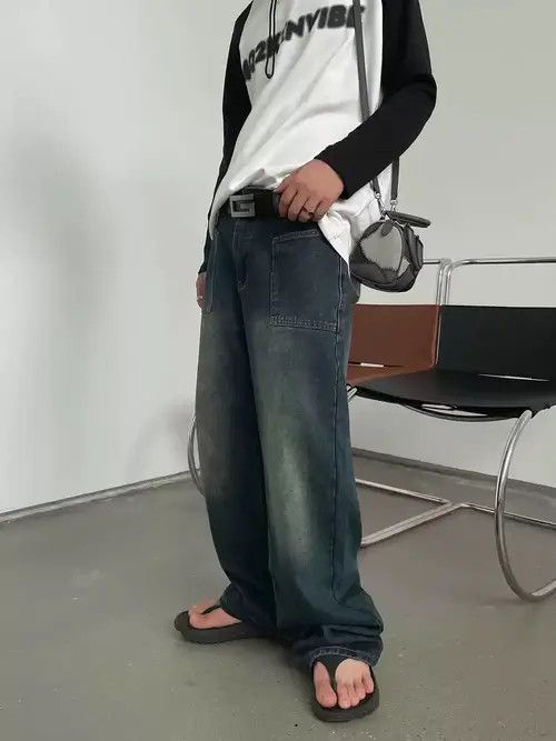 Japanese Brand Retro punk denim pants Size US 31 - 2 Thumbnail