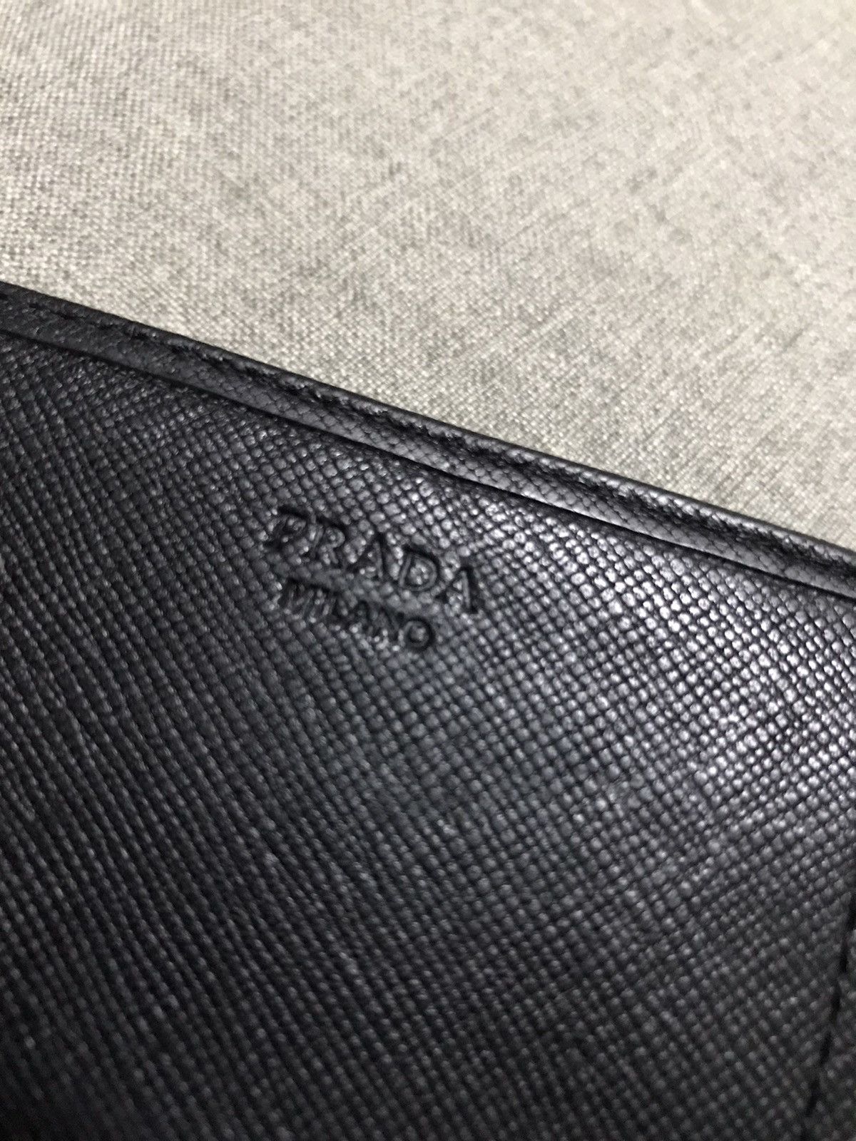 Prada × Vintage PRADA Wallet Black Leather Size ONE SIZE - 10 Thumbnail