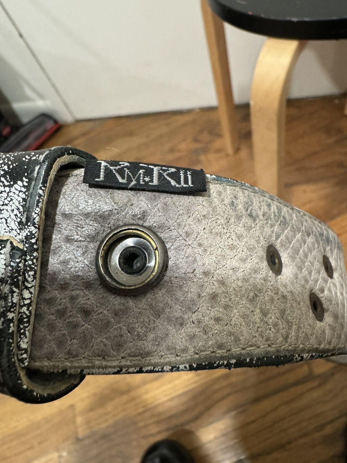KMRii SILVER STUDDED BELT バックルなし