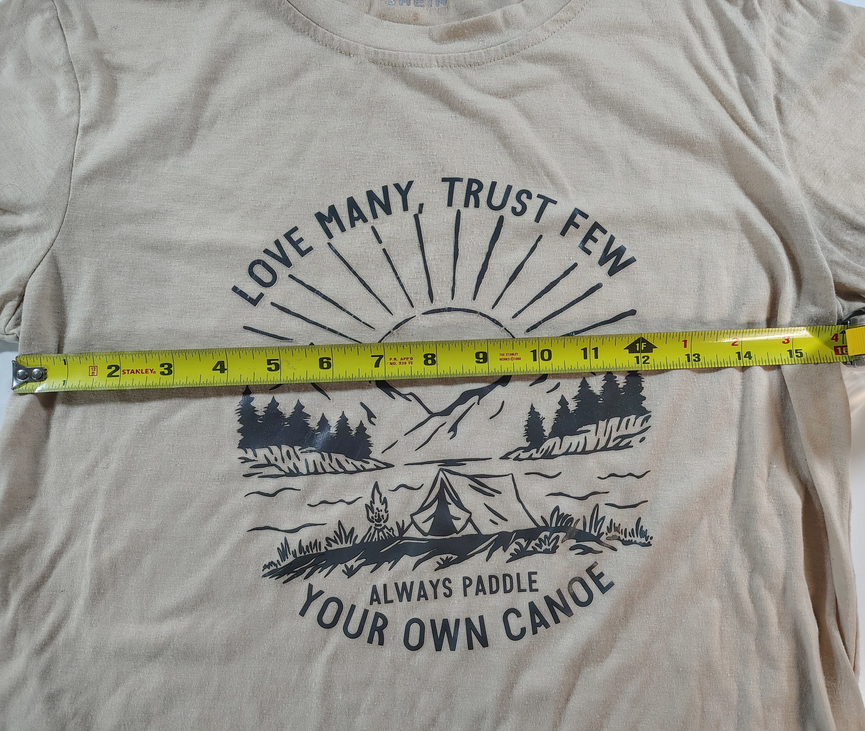 Shein Love Many Trust Few Always Paddle Your Own Canoe T-Shirt Size S / US 4 / IT 40 - 4 Thumbnail