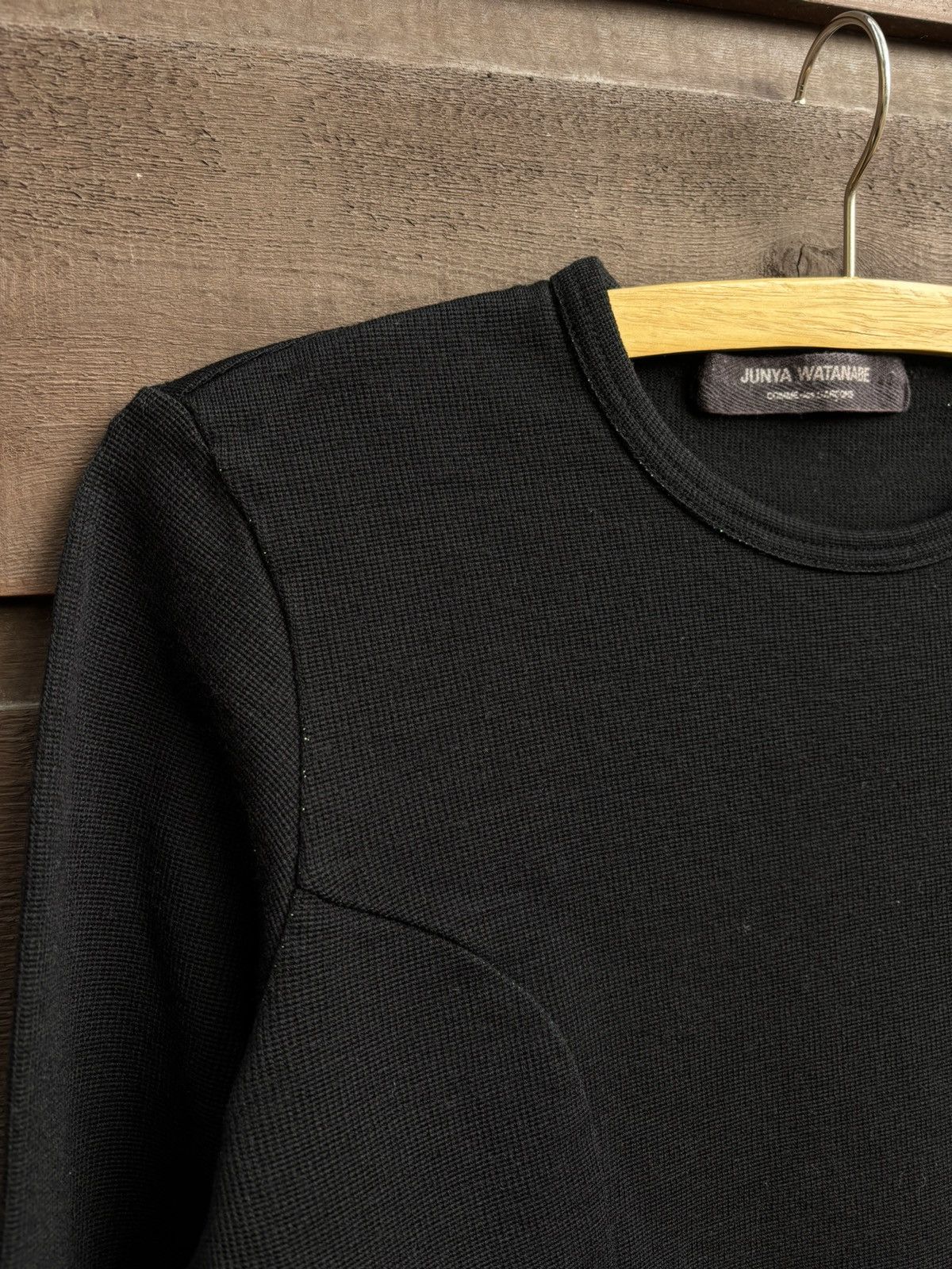 Junya Watanabe 2002 archive junya watanabe panelled knit raw hem sweater Size S / US 4 / IT 40 - 5 Thumbnail